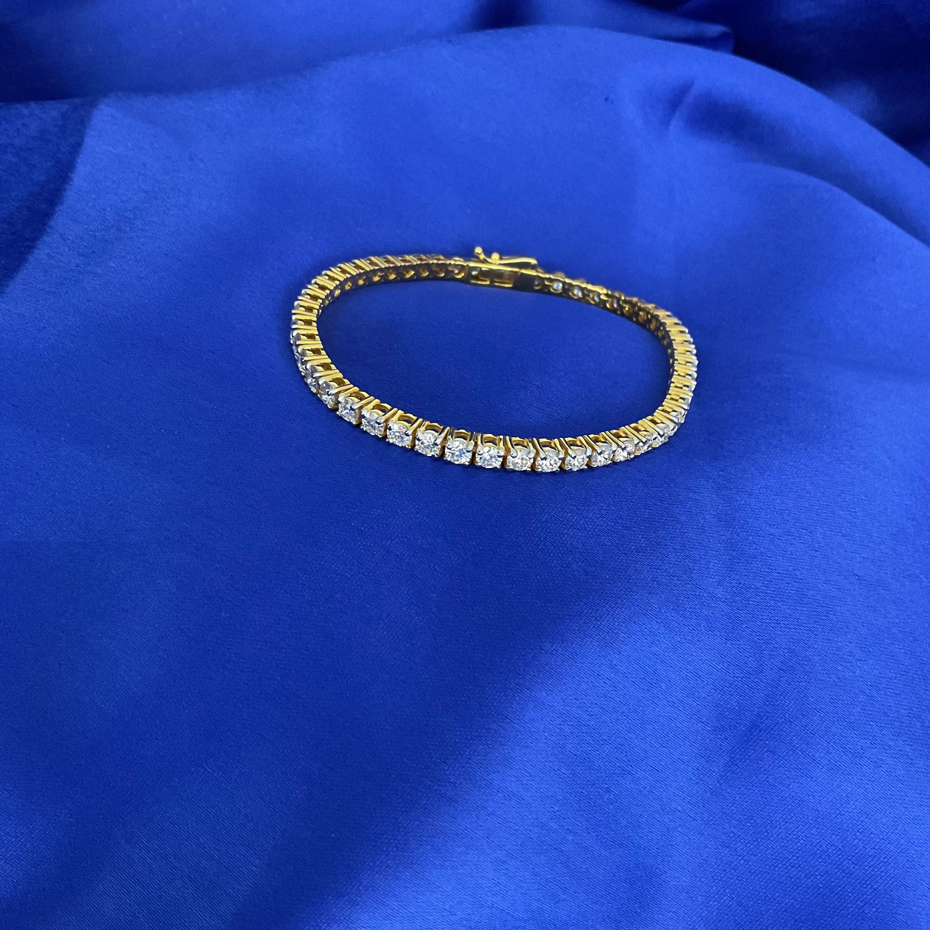10 Cents Tennis Bracelet: Size-6.5
