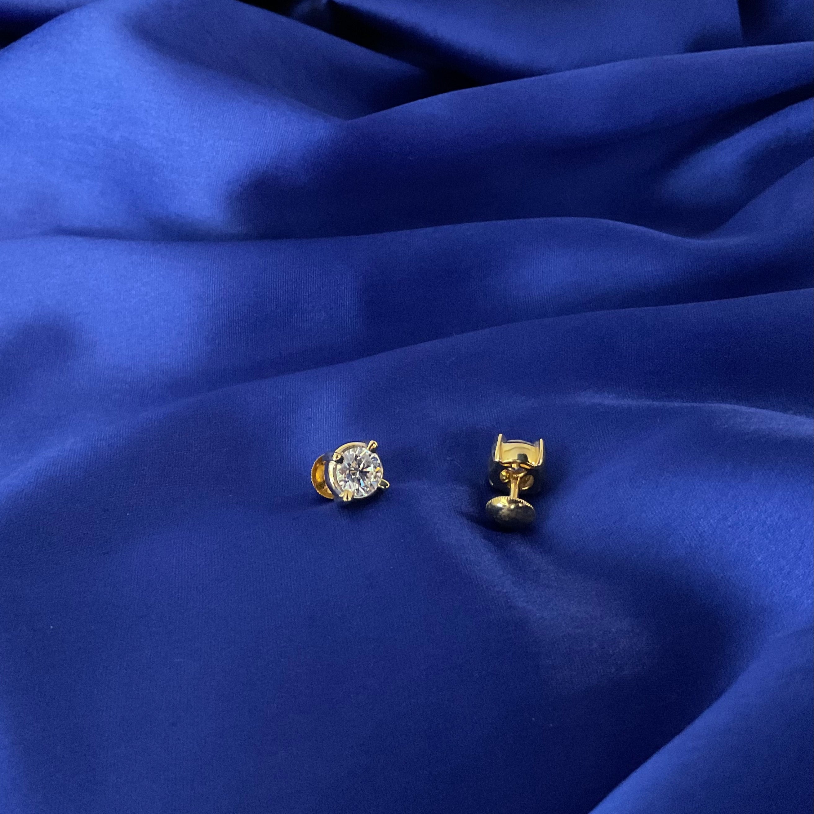 1 Ct Solitaire Studs