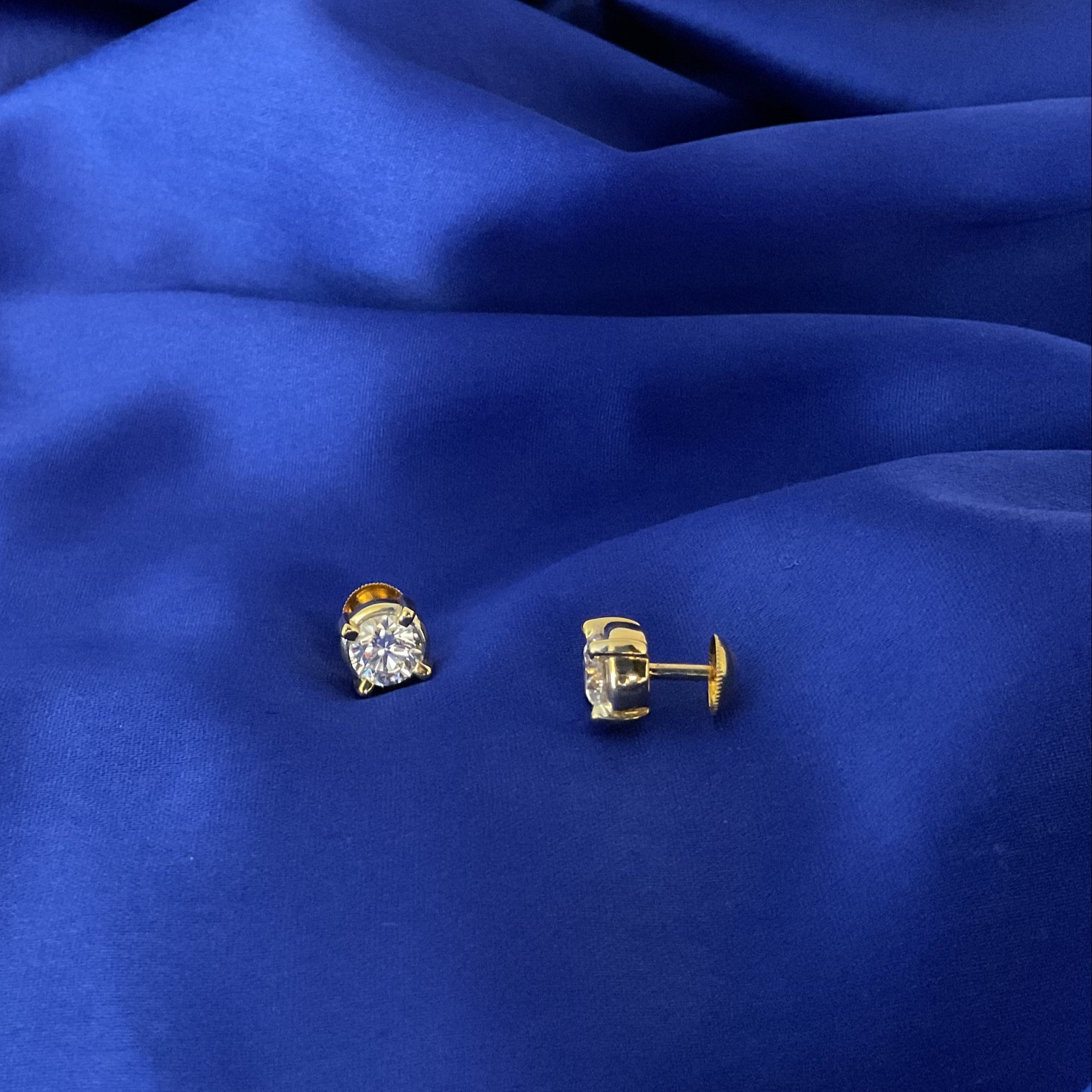 1 Ct Solitaire Studs
