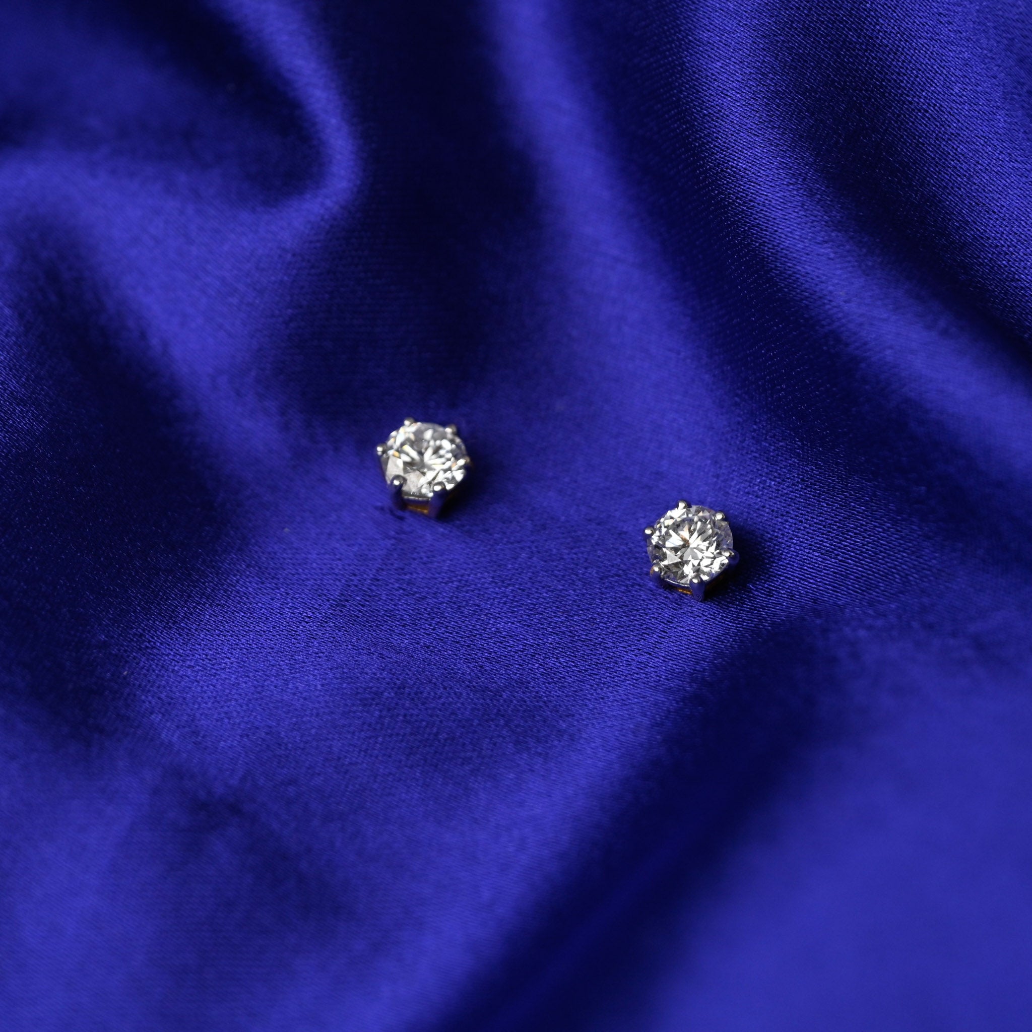 1 Ct Each Solitaire Studs