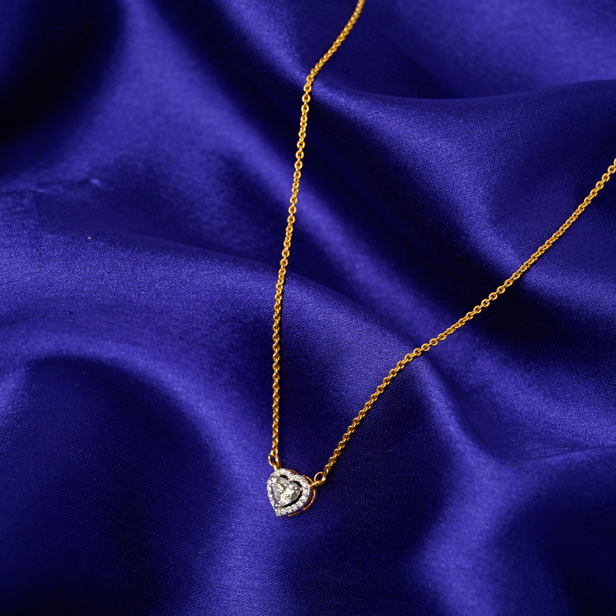 Solitaire Moments - Heart Solitaire Pendant Chain