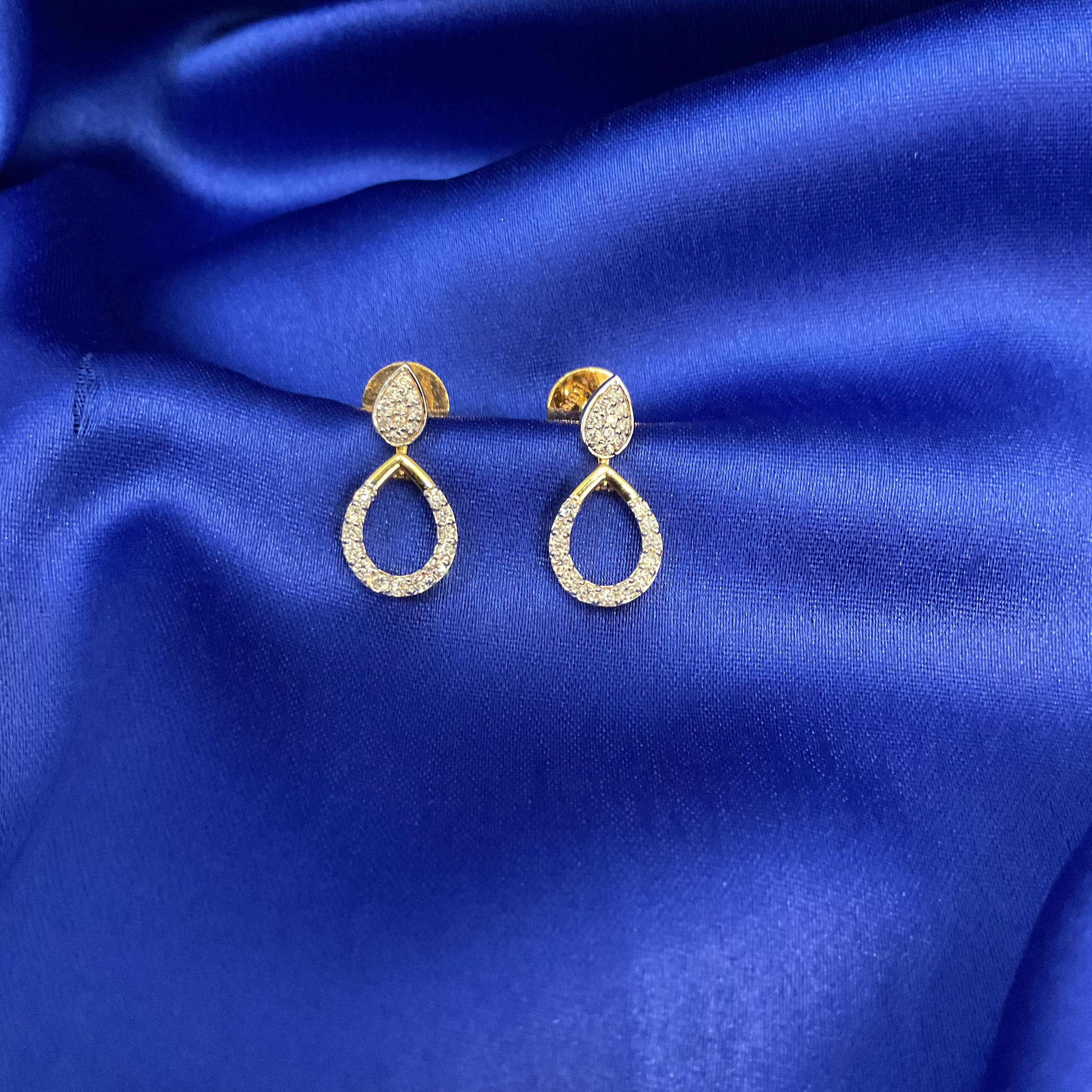 2 in 1 Pear-Earrings