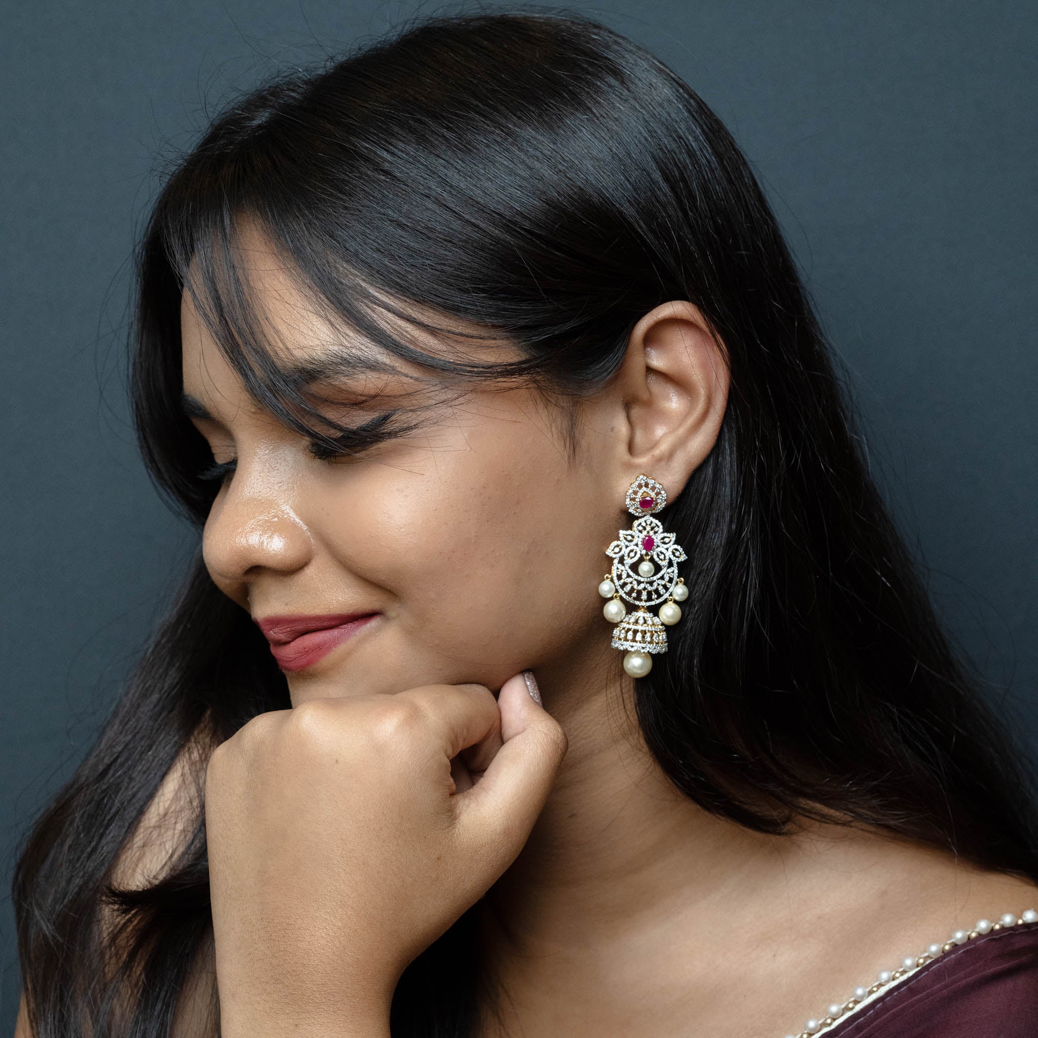 Kalpana Ruby Earrings