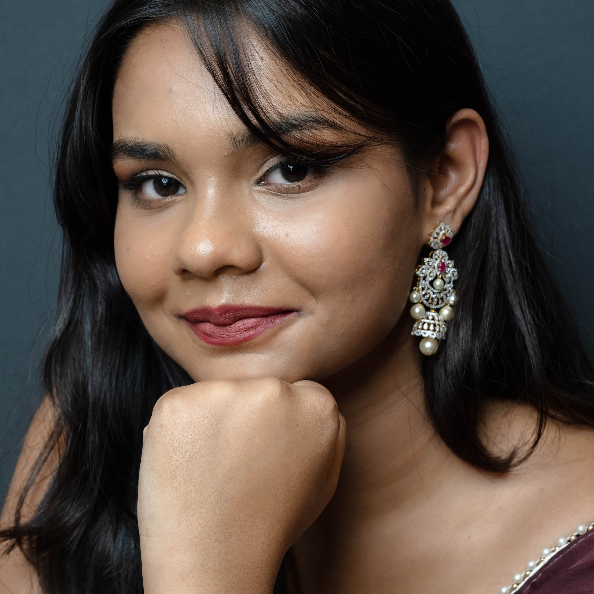 Kalpana Ruby Earrings