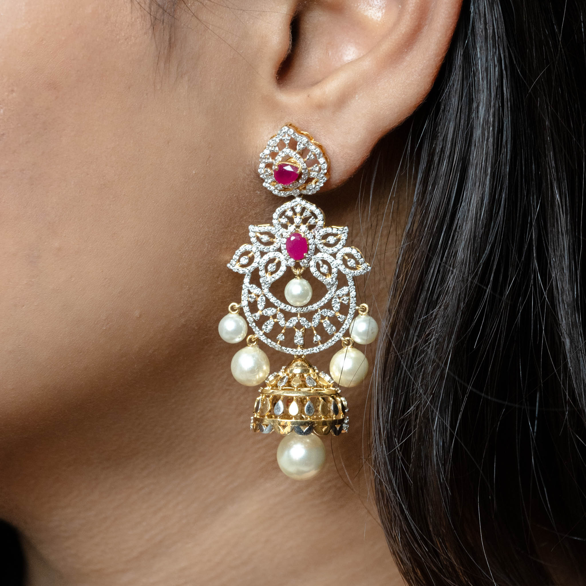 Kalpana Ruby Earrings