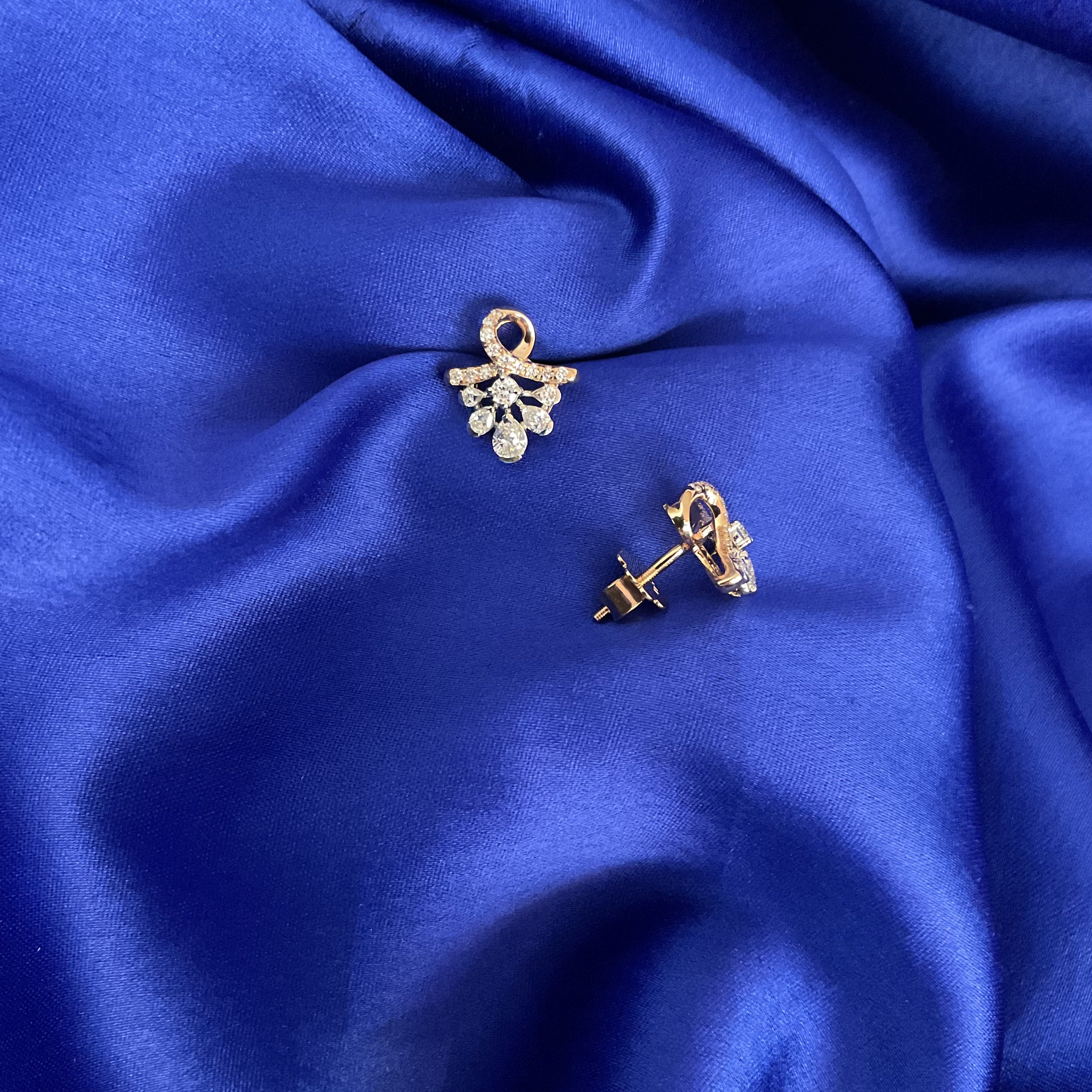 Briolette Bloom Studs