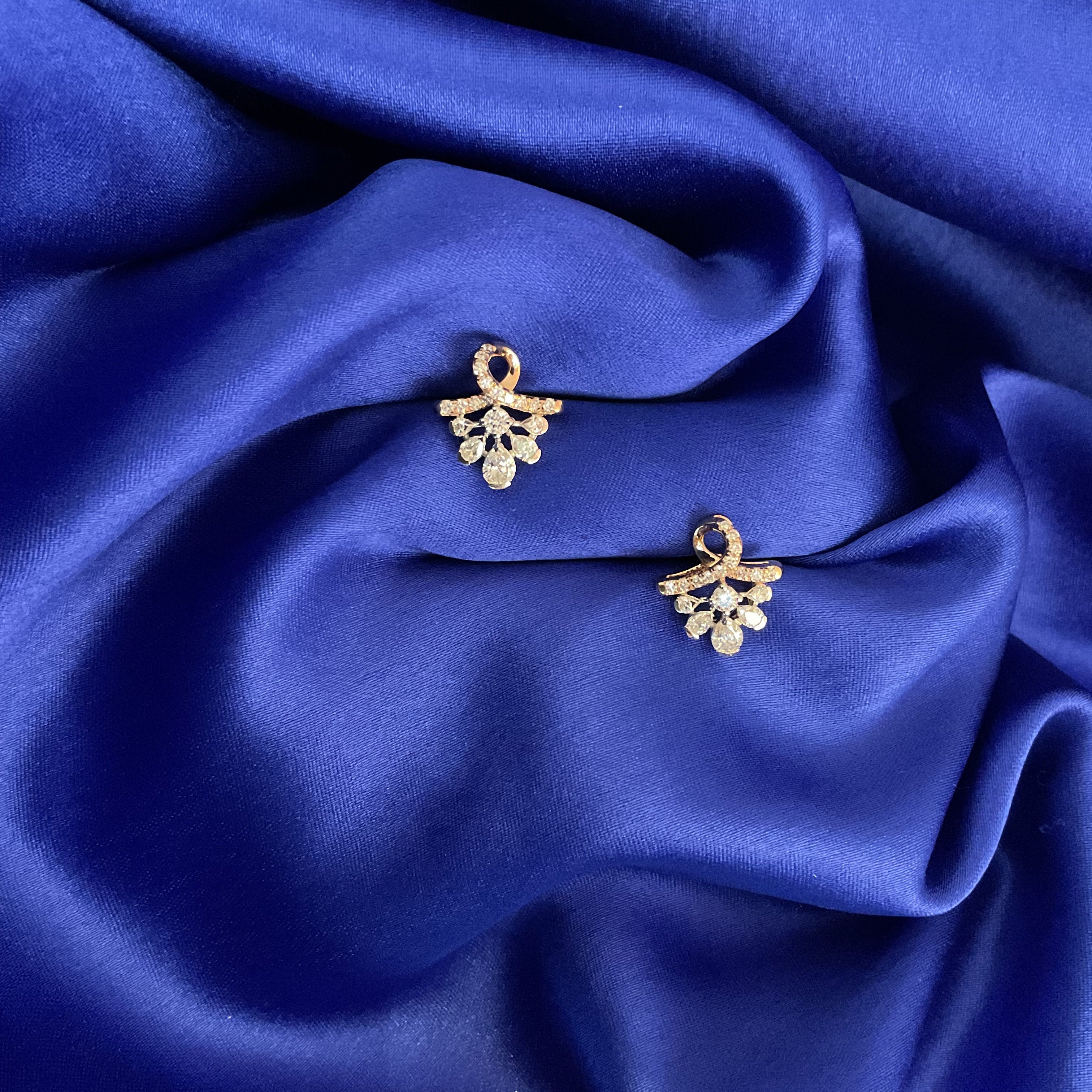 Briolette Bloom Studs