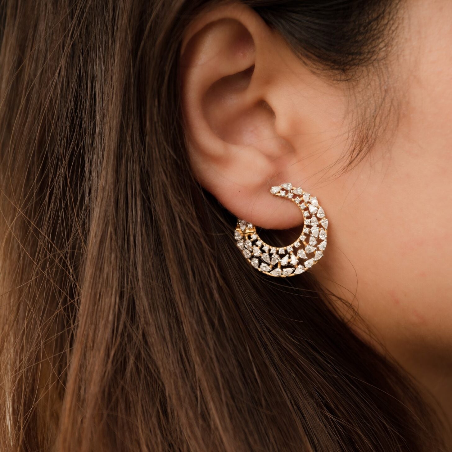 Cluster Capture - Hoop Earrings
