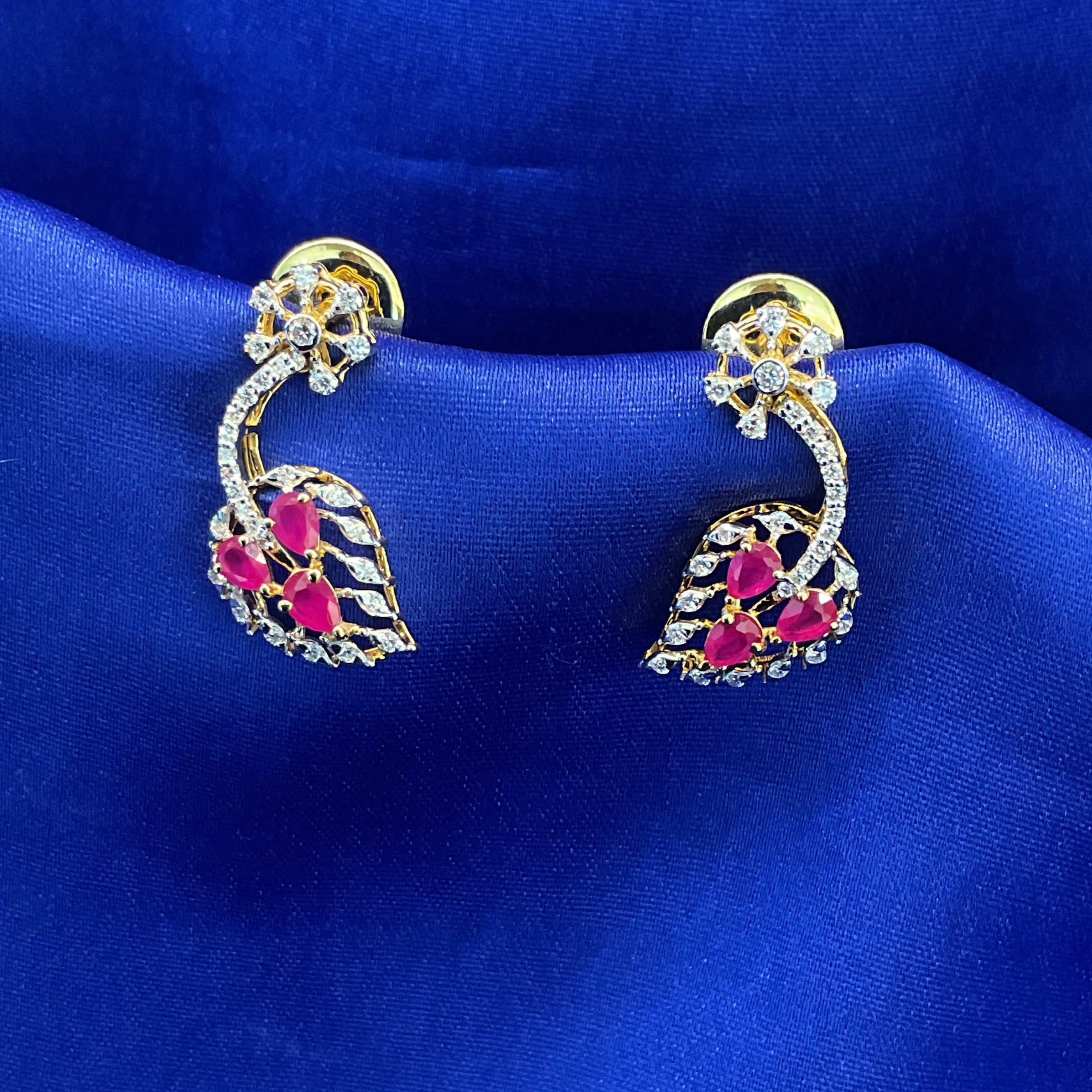 Crimson Elegance Earrings