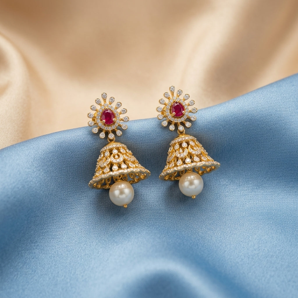 Pearl Drop Jhumka