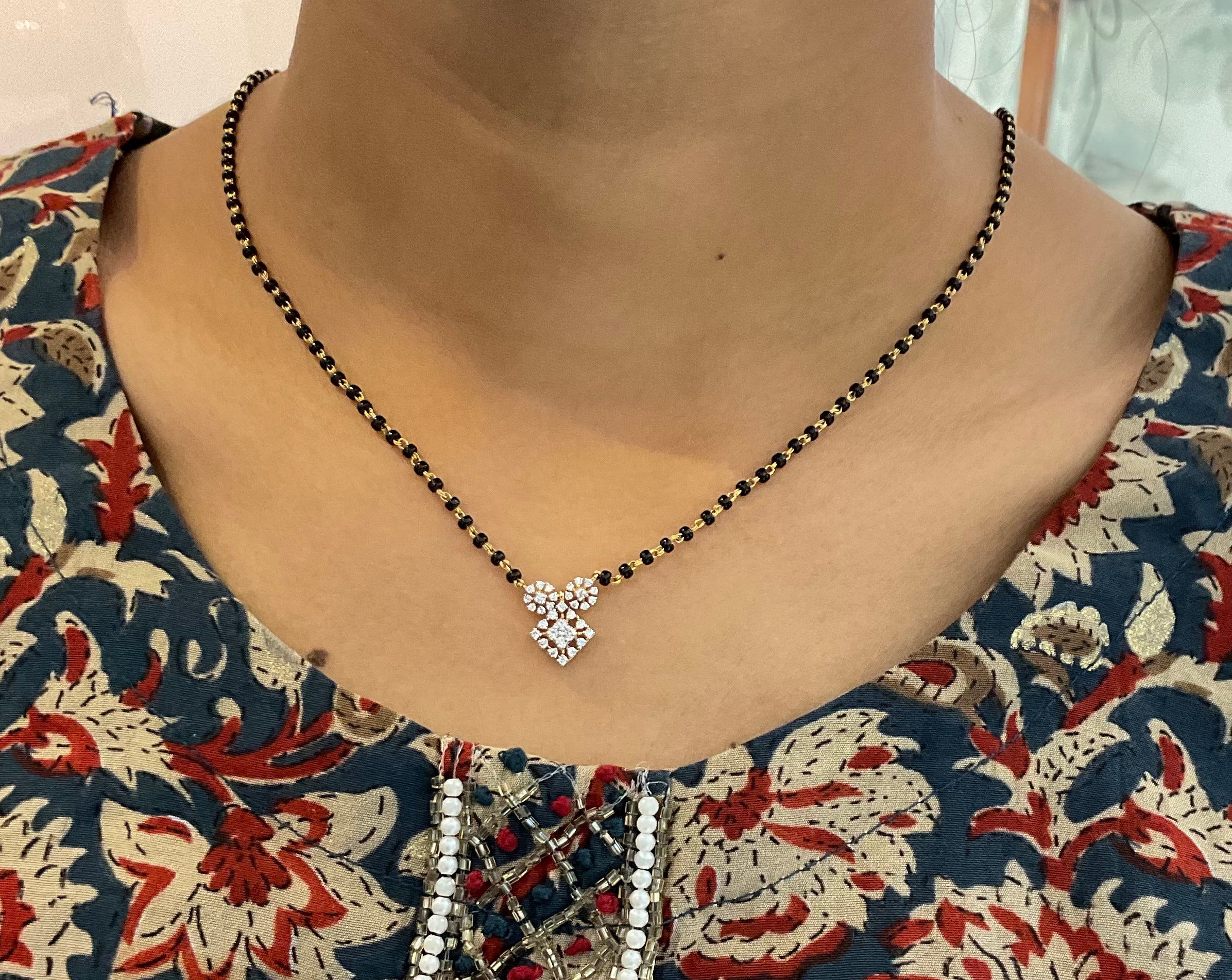 Dazzle Square Mangalsutra