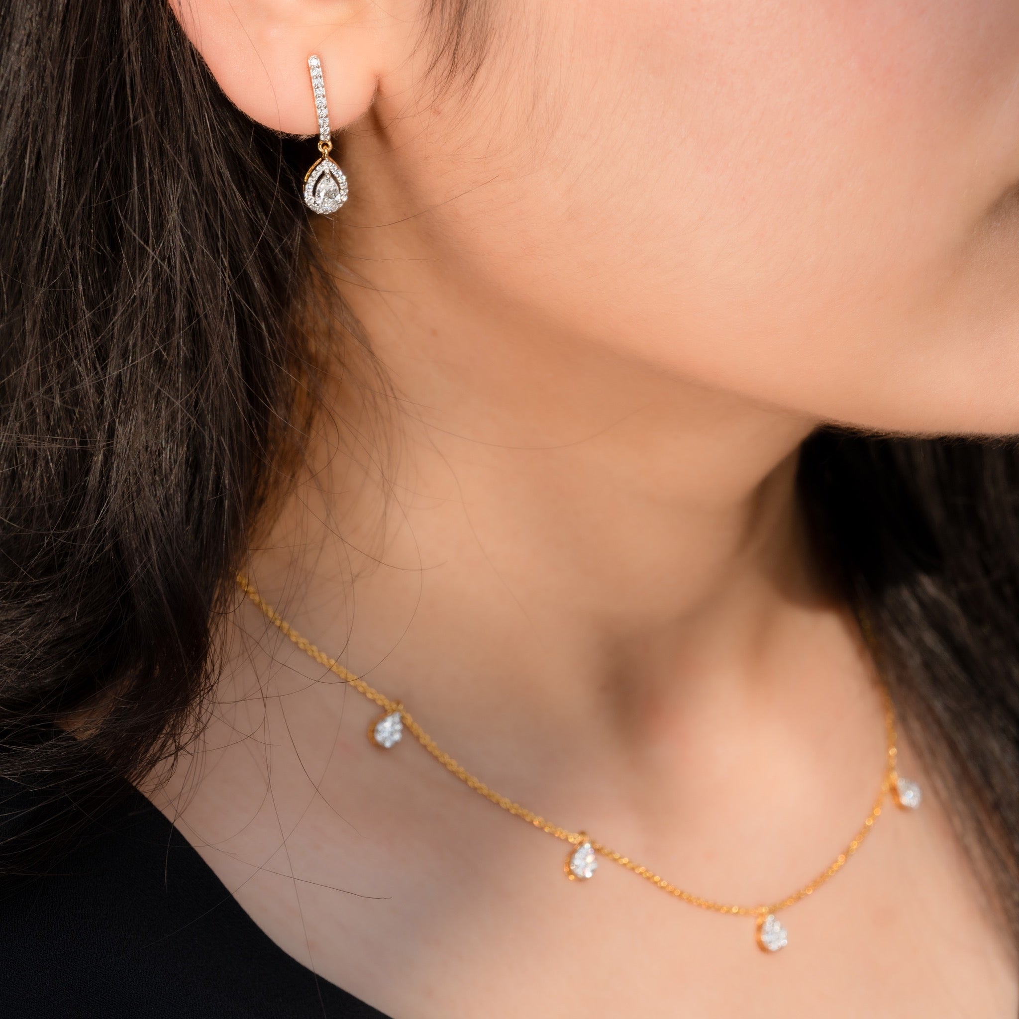 Dew Drops - Solitaire Earrings