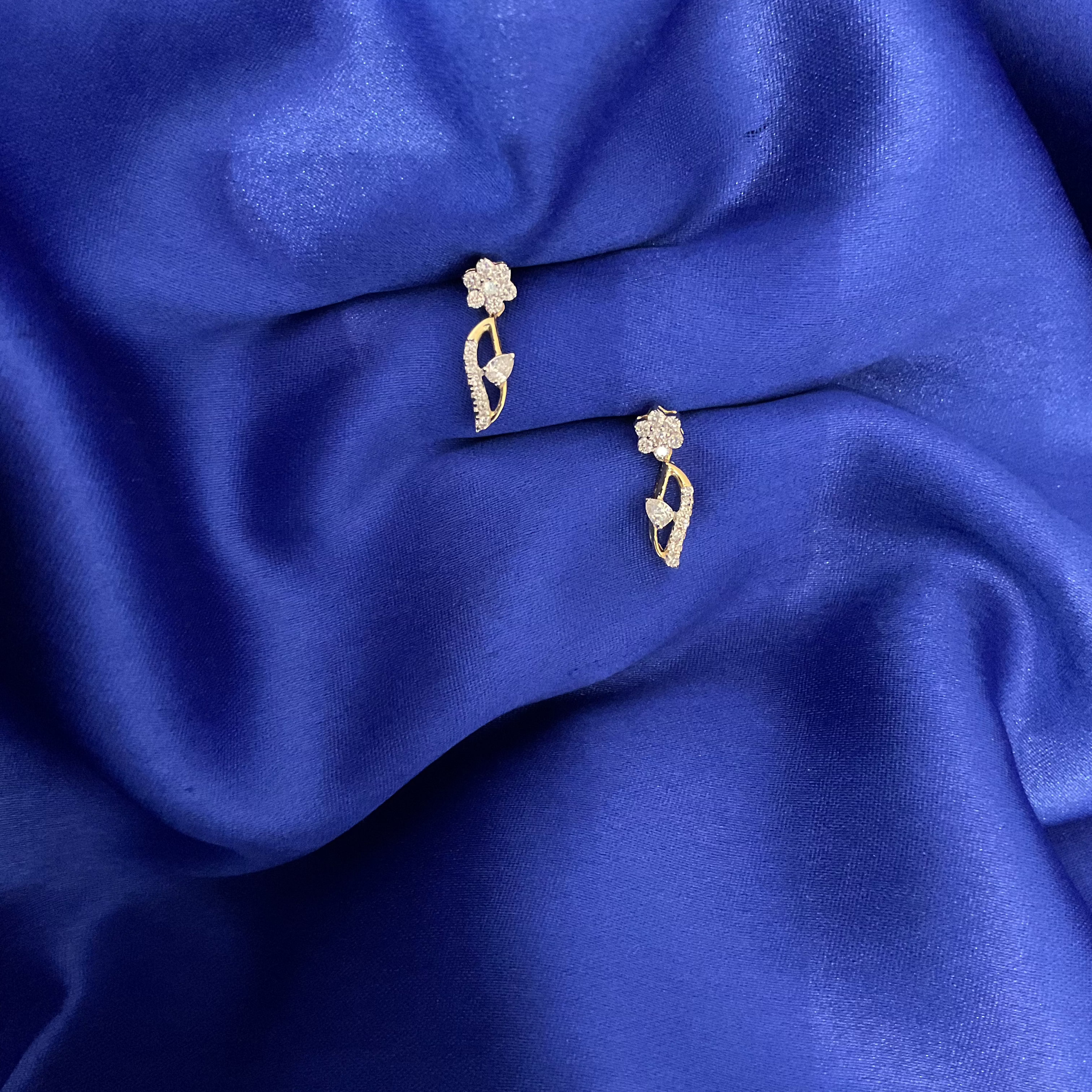 Diamond Iris Earrings