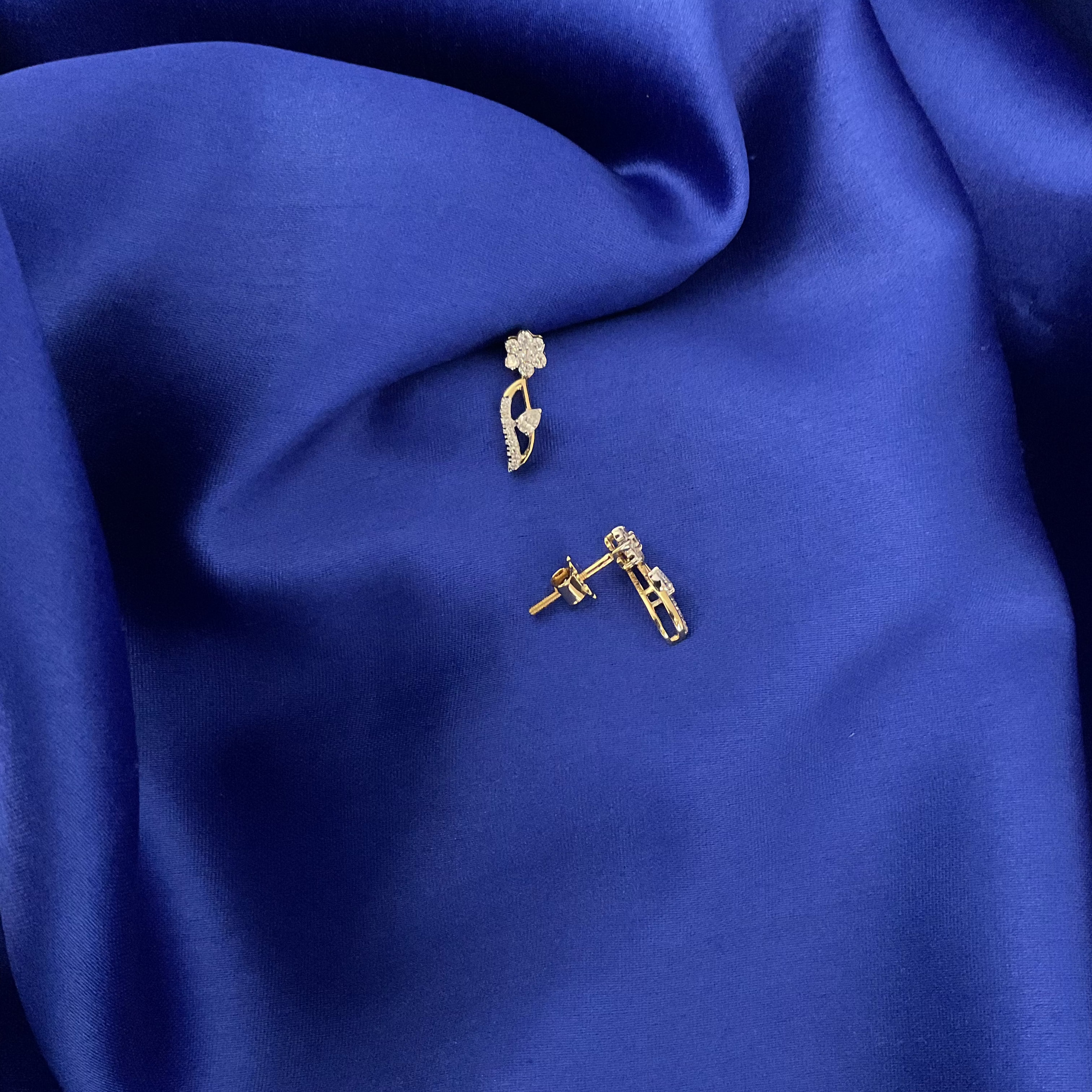 Diamond Iris Earrings