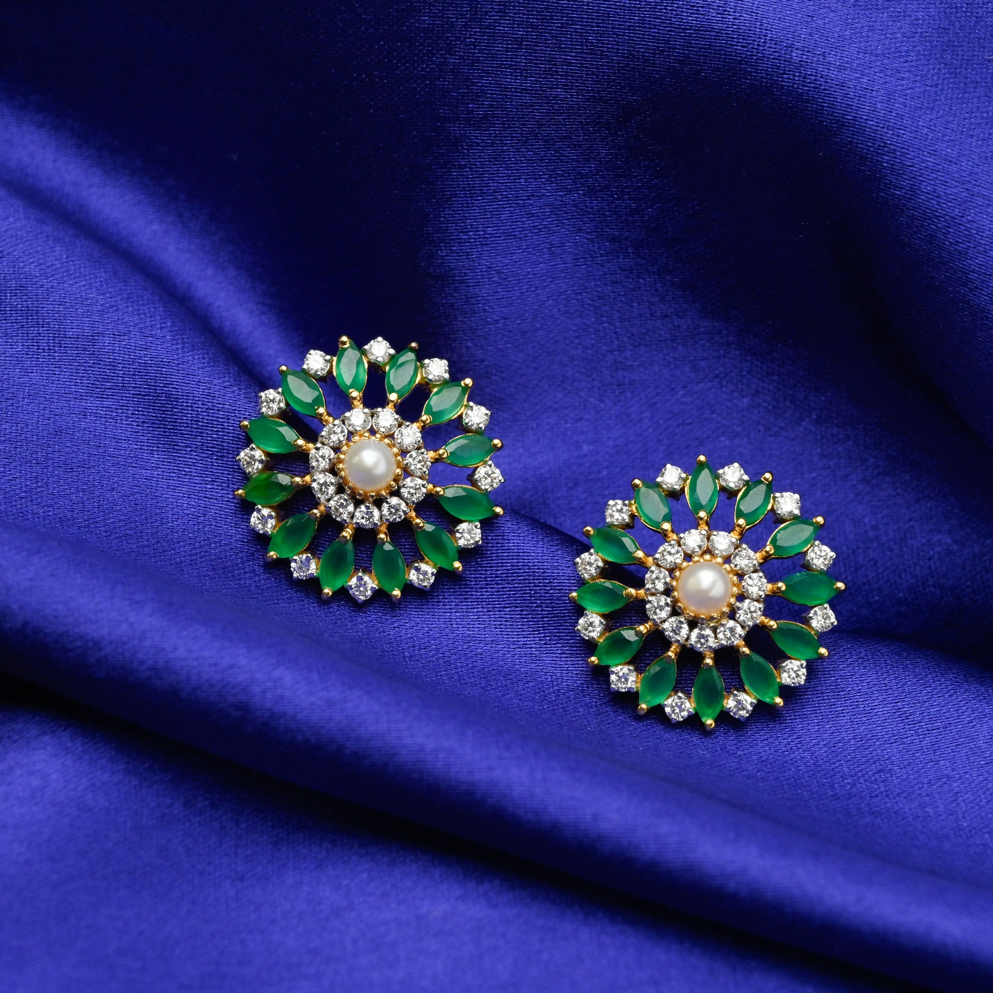Emerald Bloom Stud