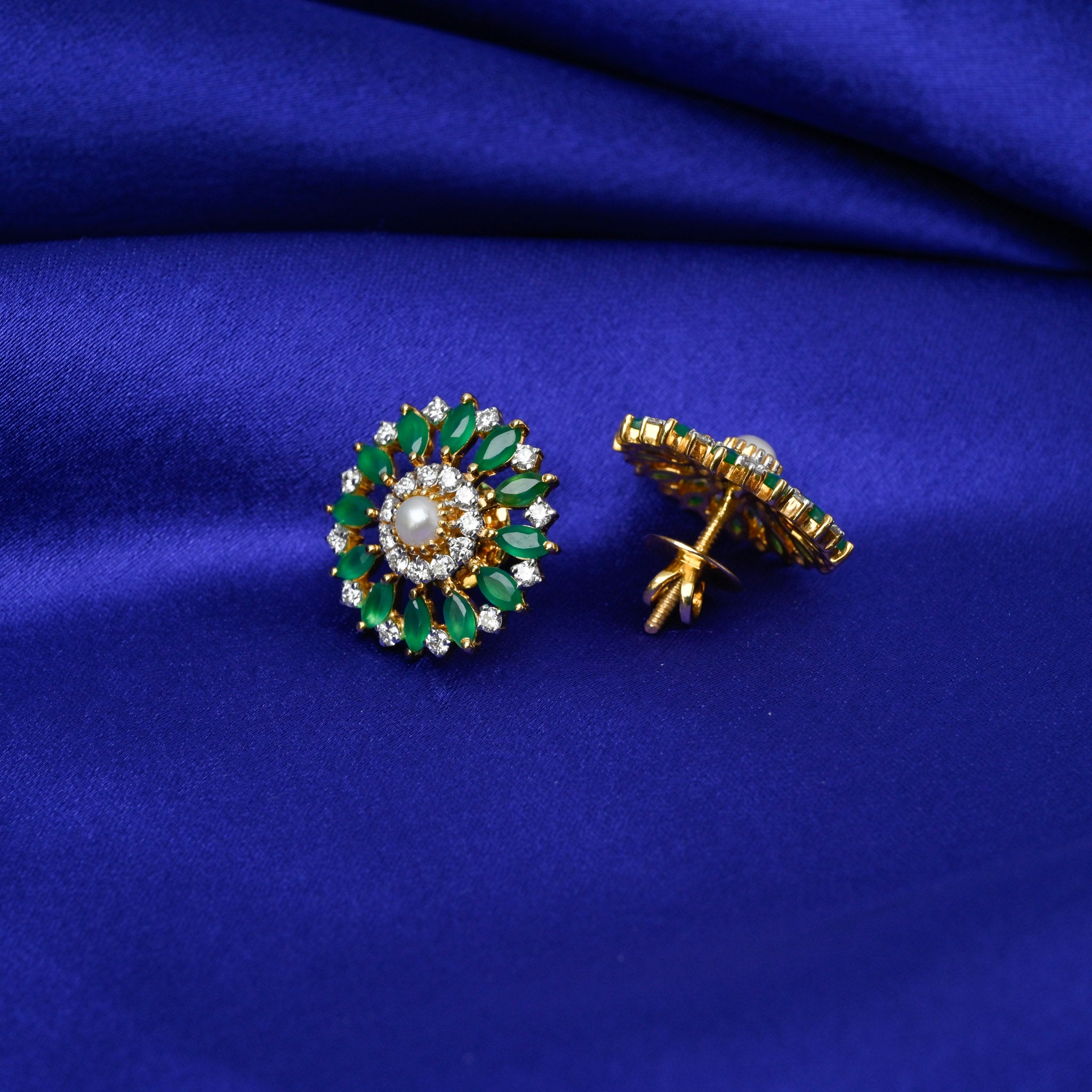 Emerald Bloom Stud