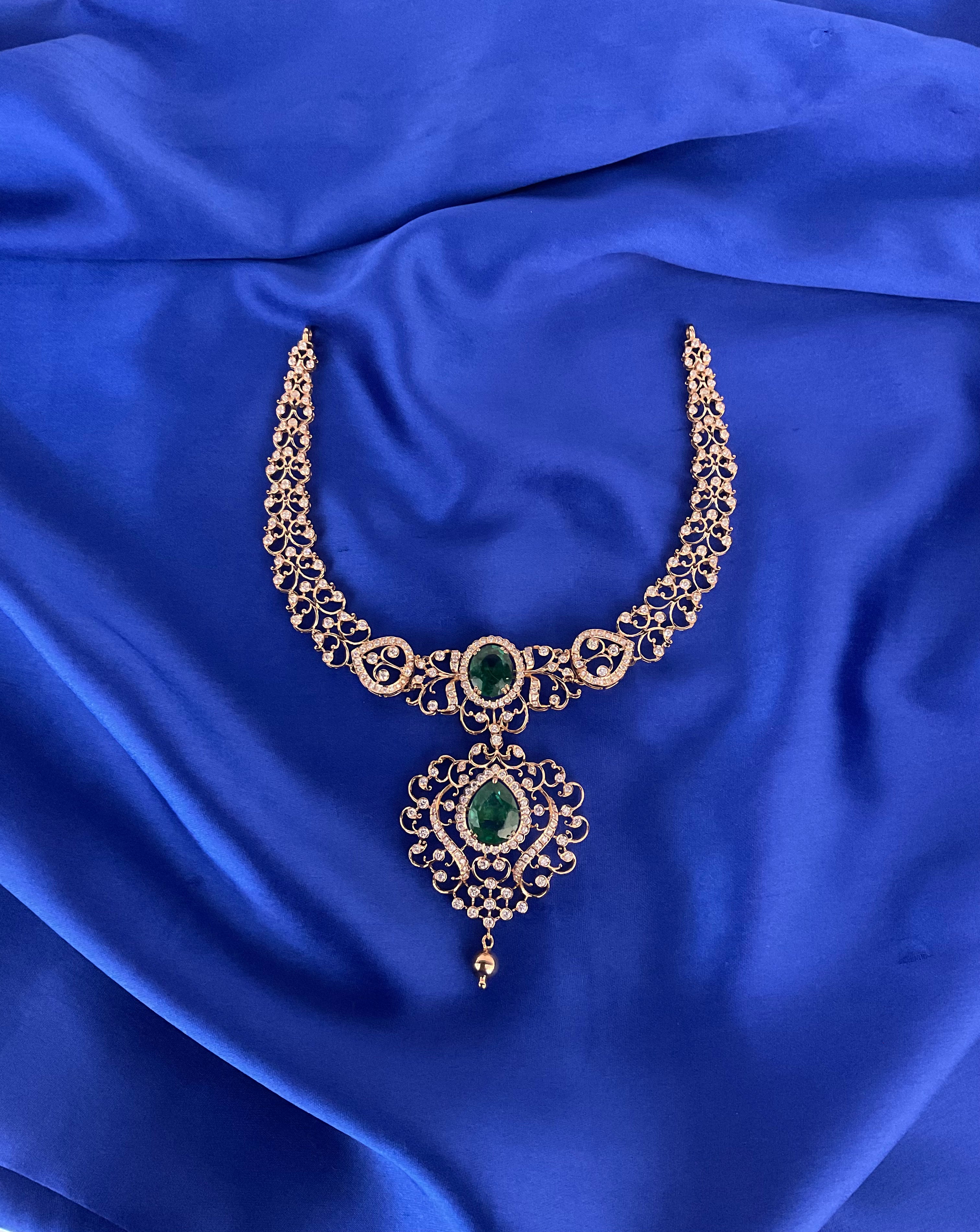 Emerald Duo Treasure Necklace