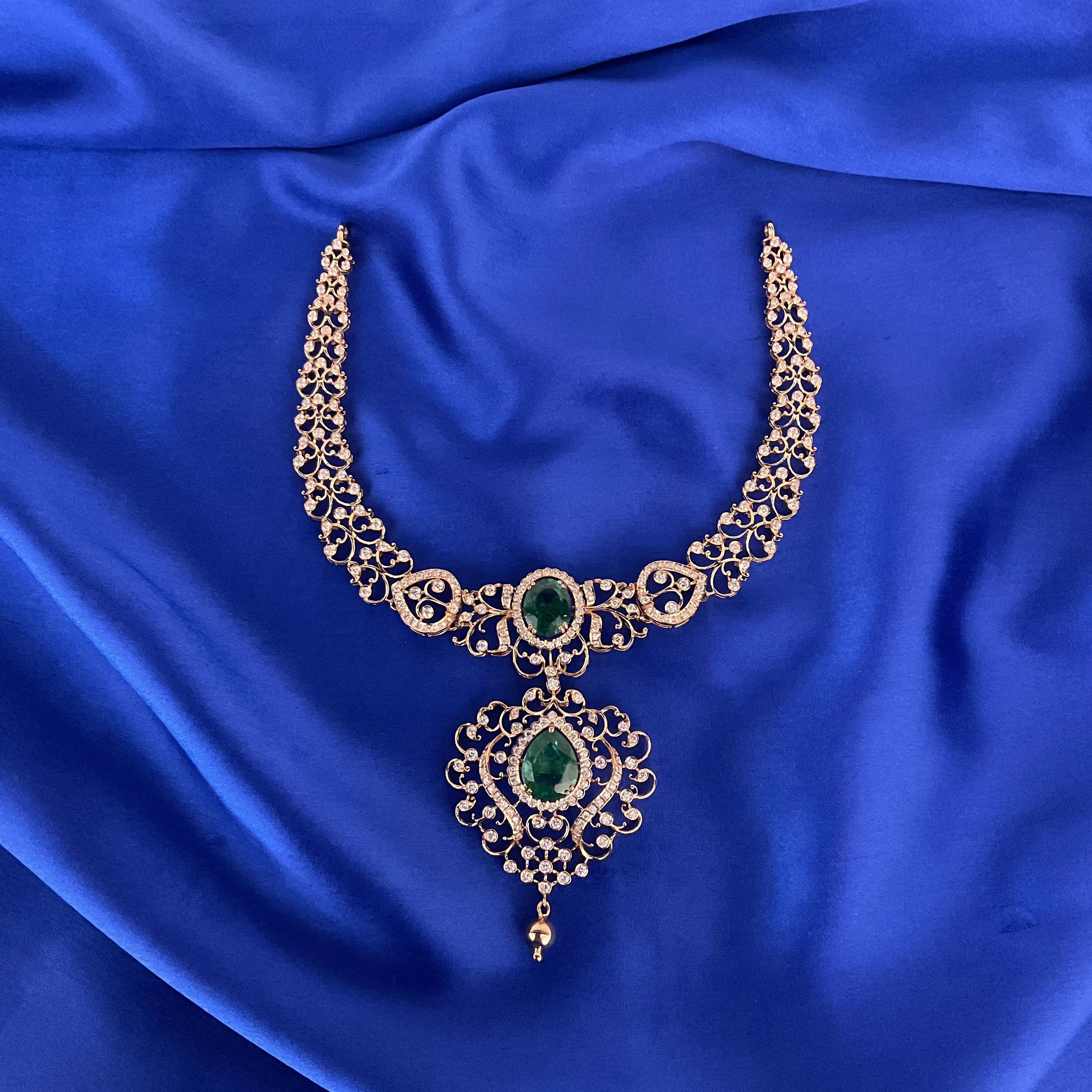 Emerald Duo Treasure Necklace