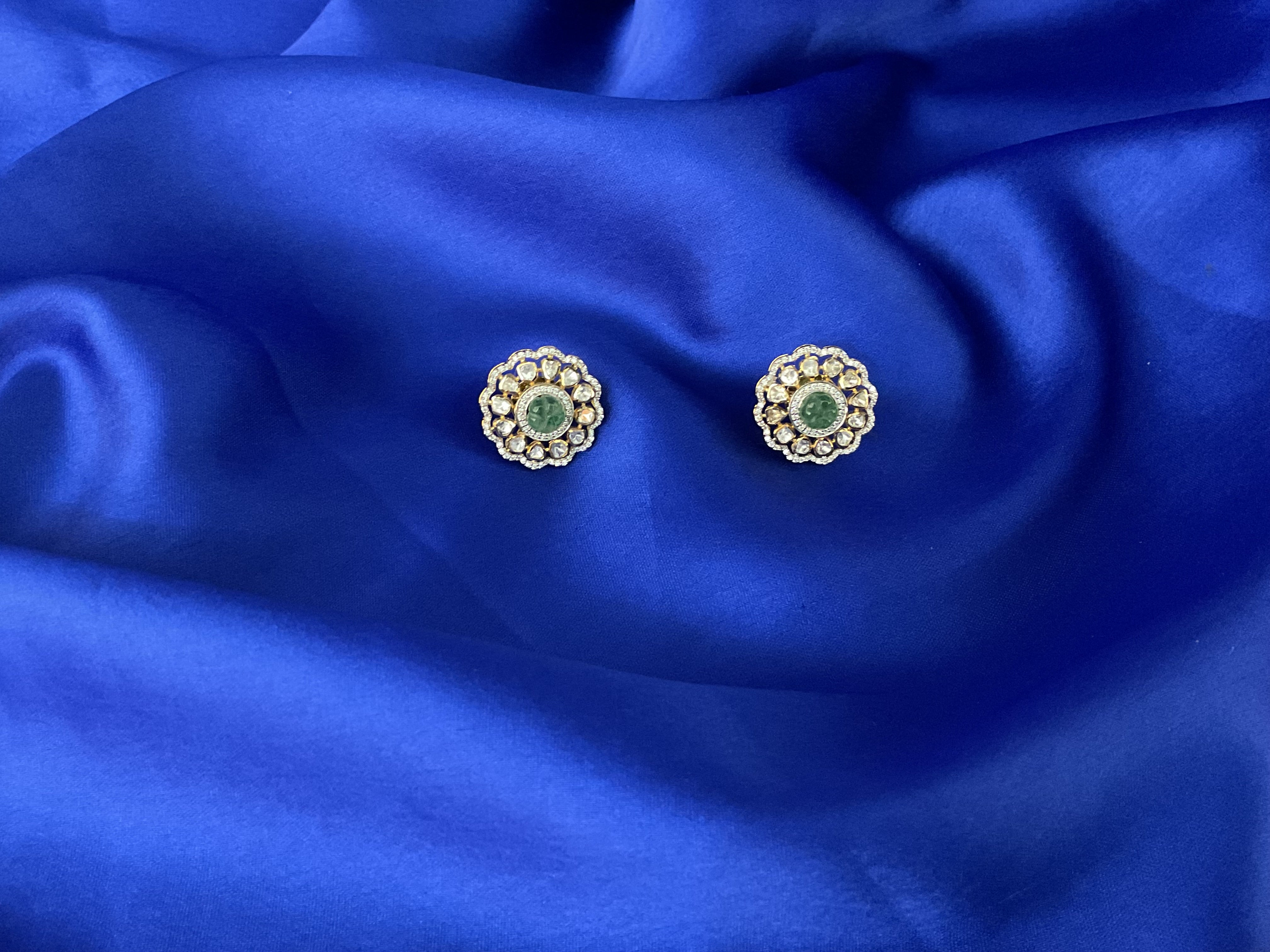 Emerald Glow Studs