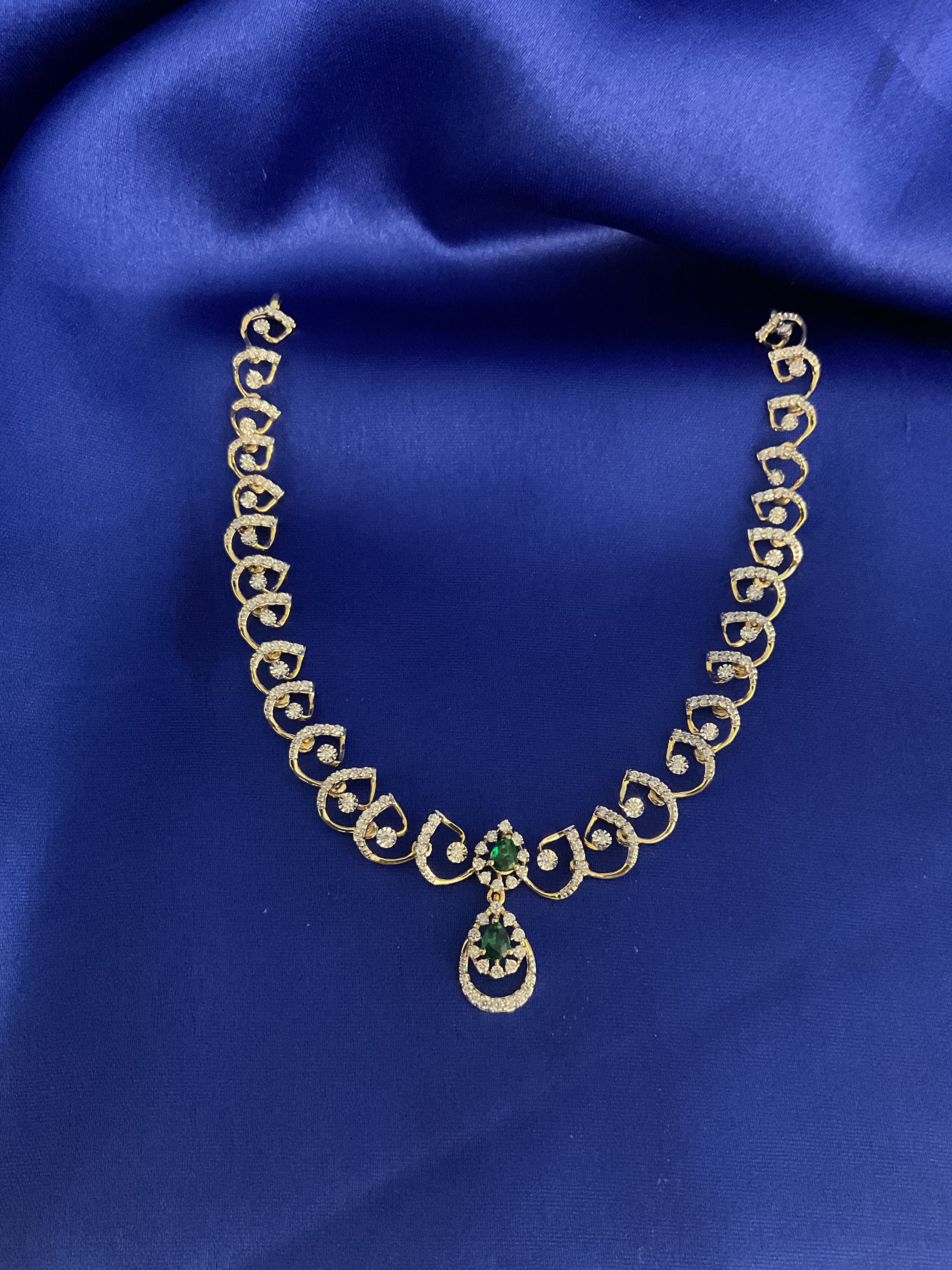 Emerald Plume Necklace