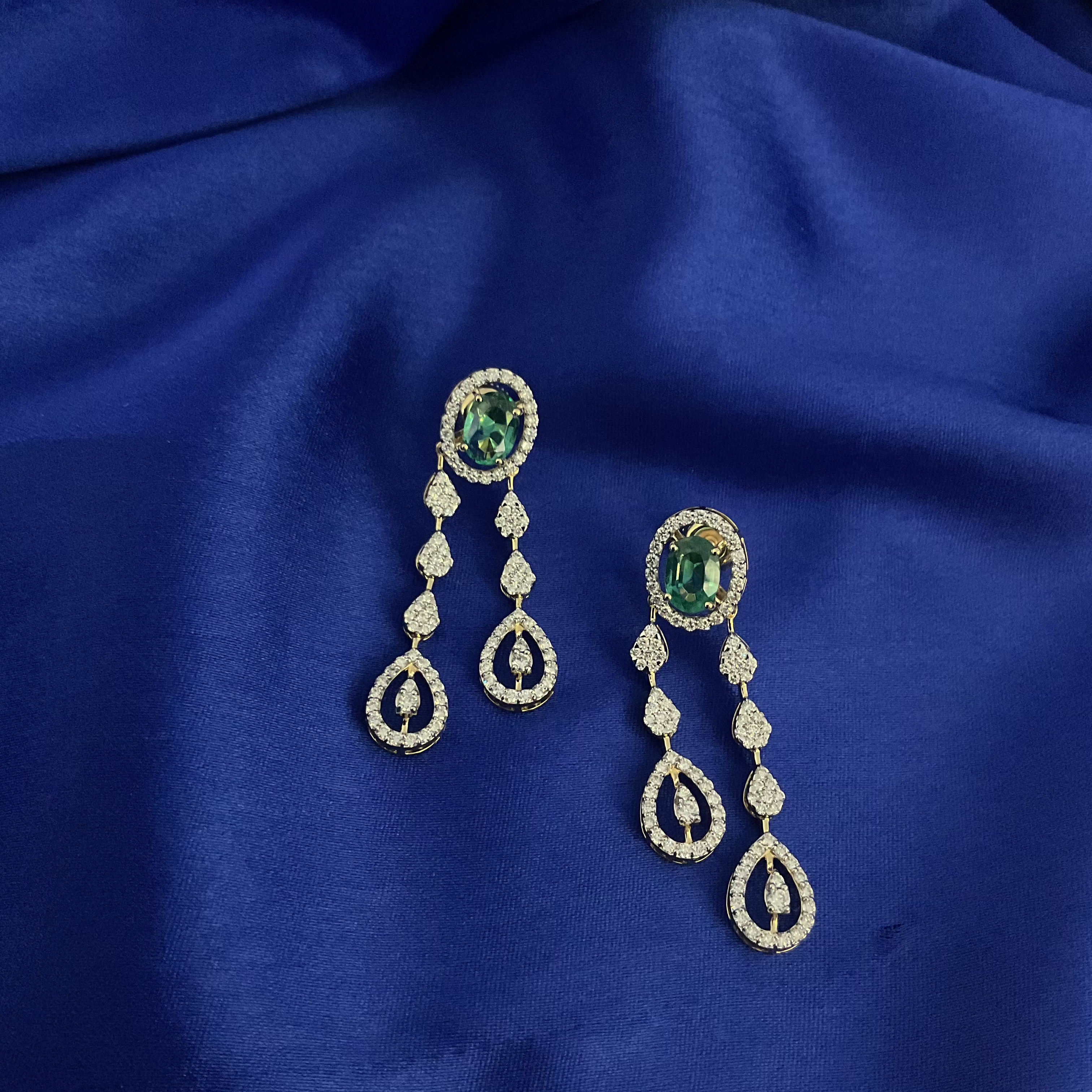 Emerald Rain Earrings