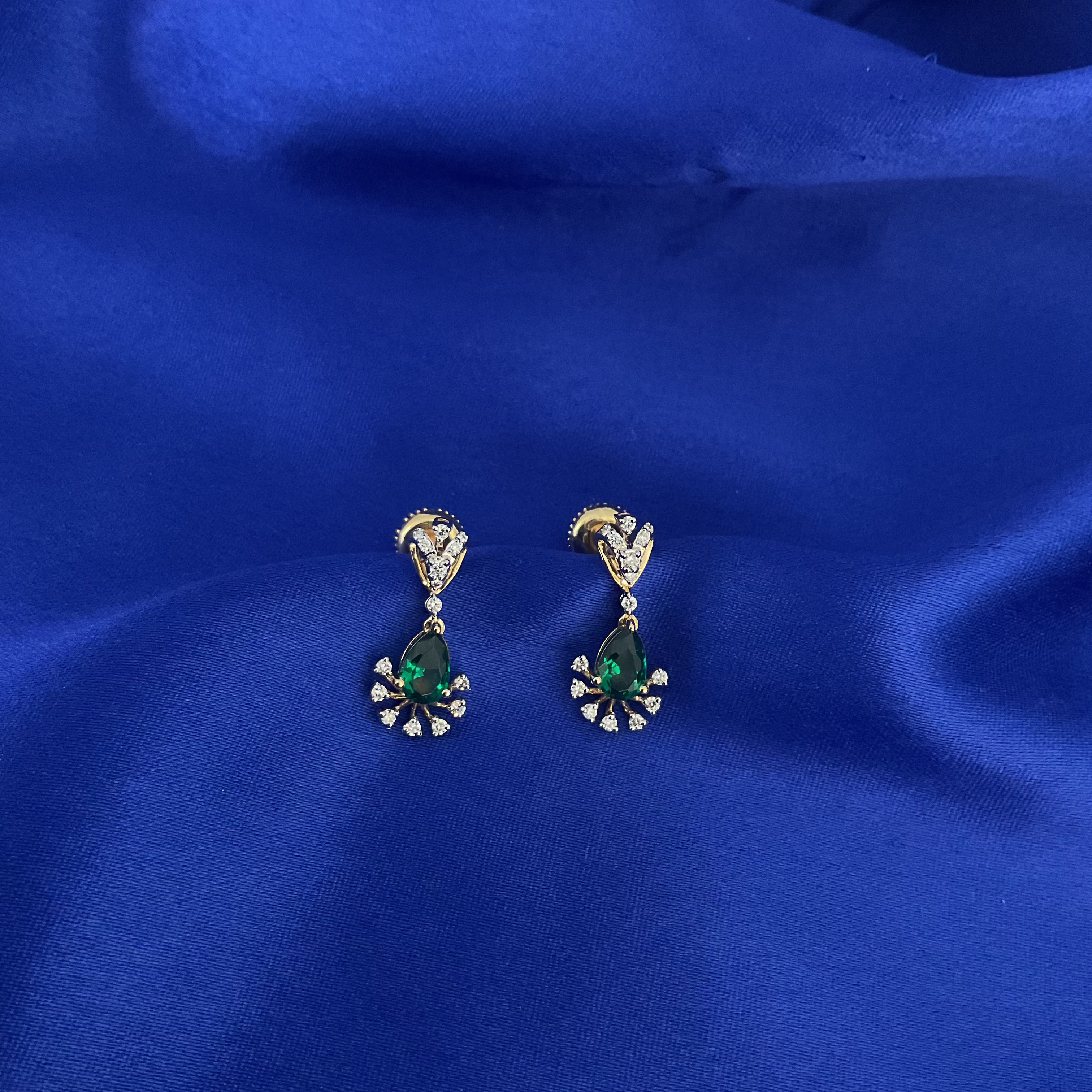 Emerald Wreath Earrings