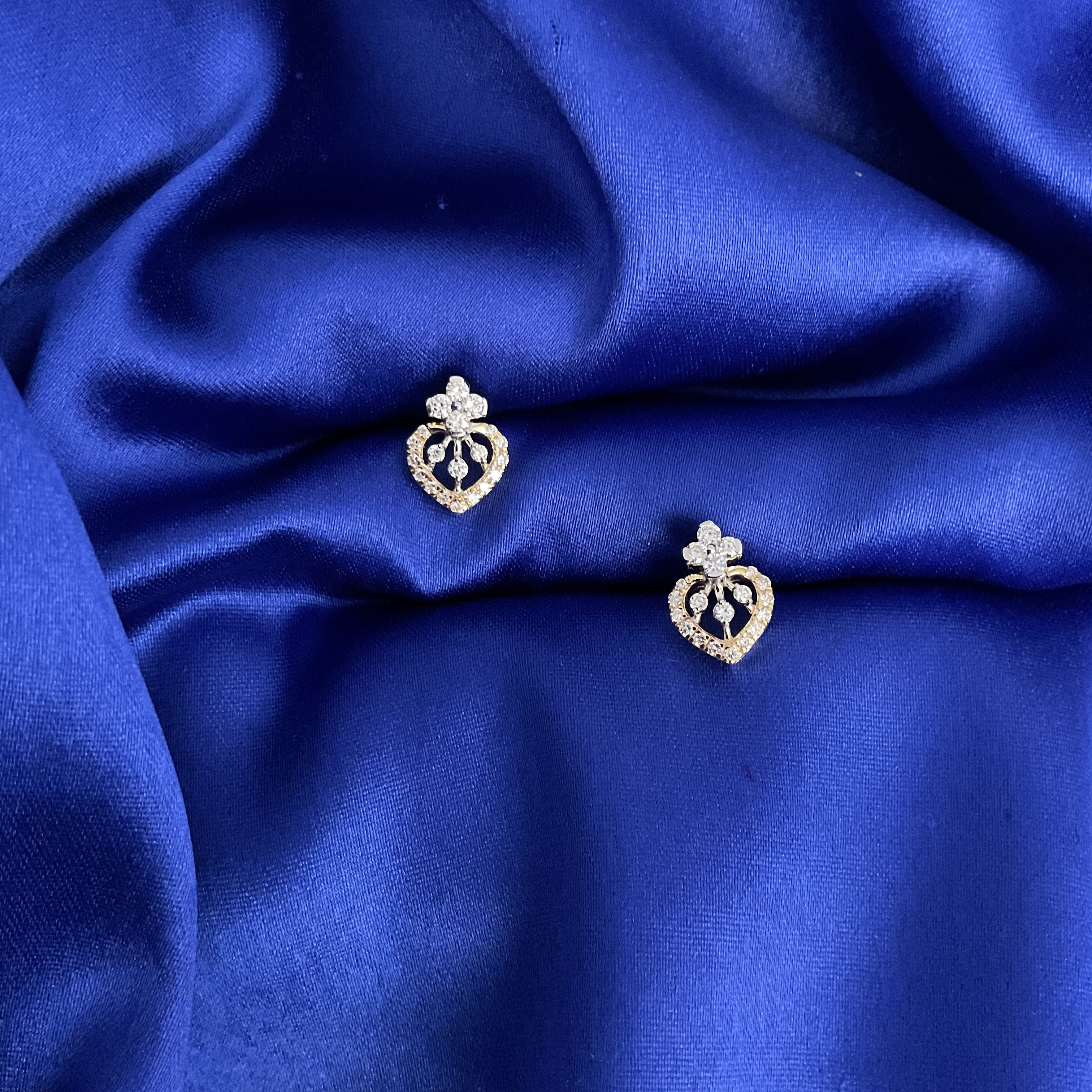 Floral Heart Earrings