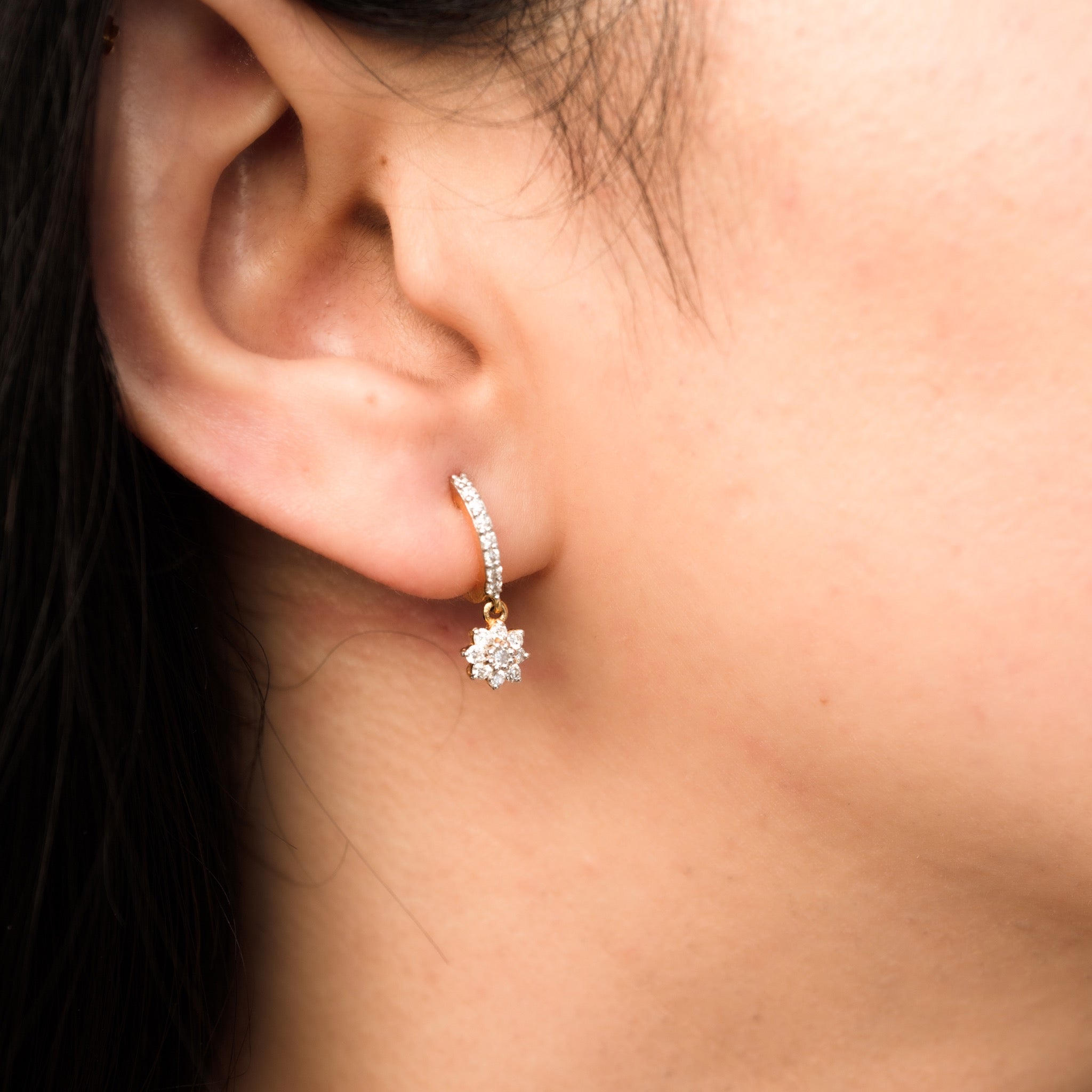 Flower Drop Earrings