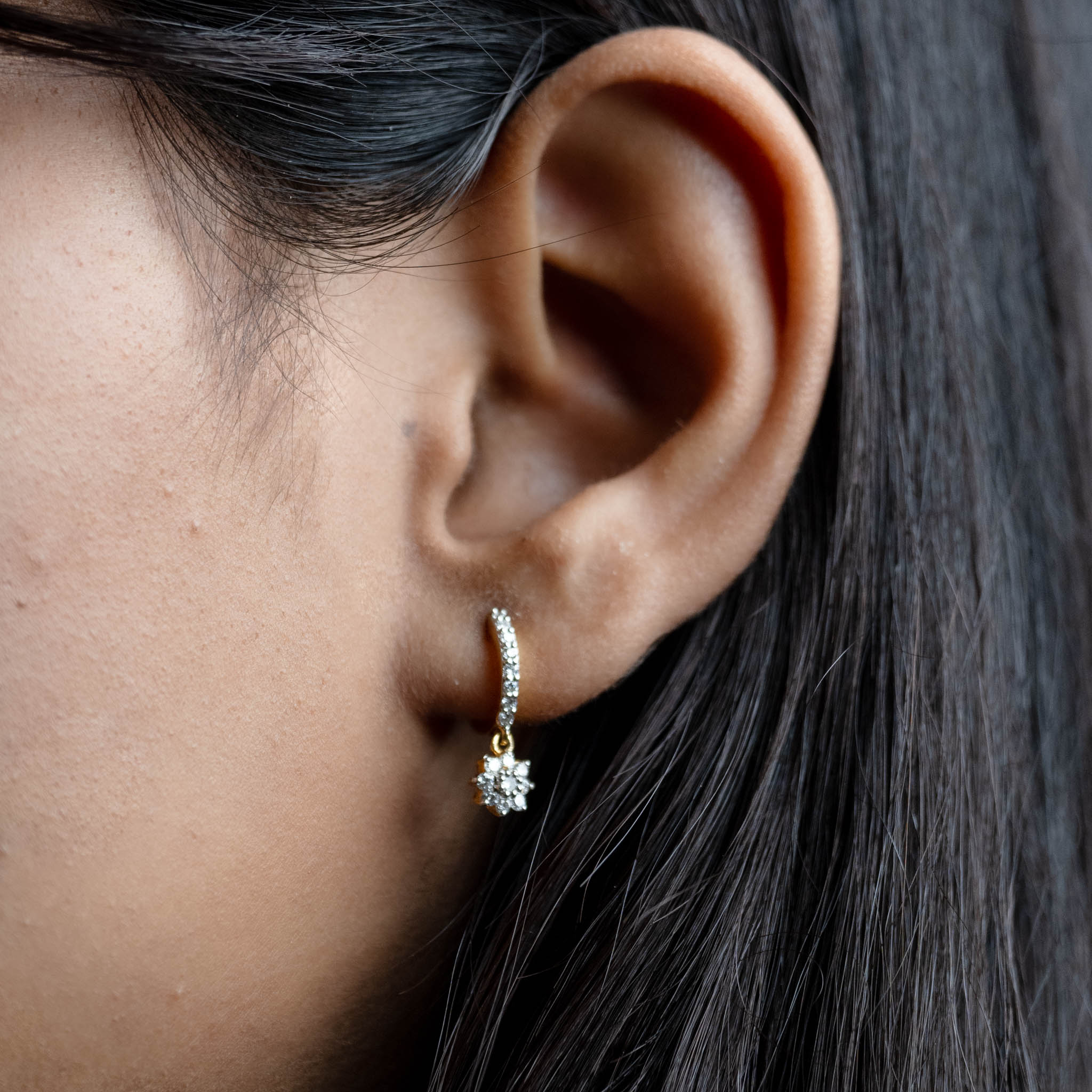 Flower Drop Earrings