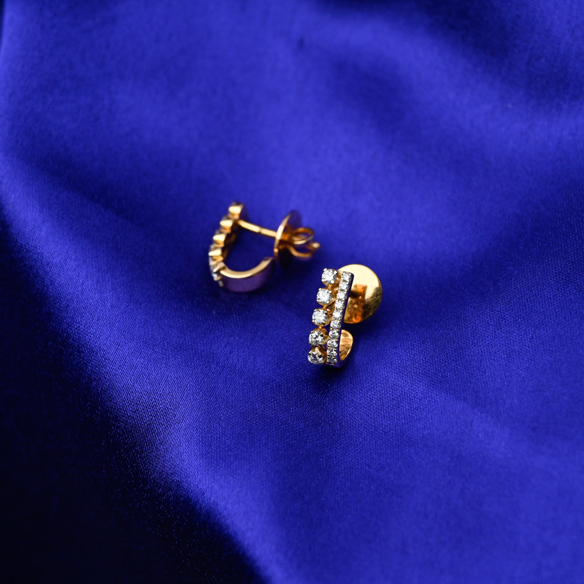 Geometric Diamond Earrings