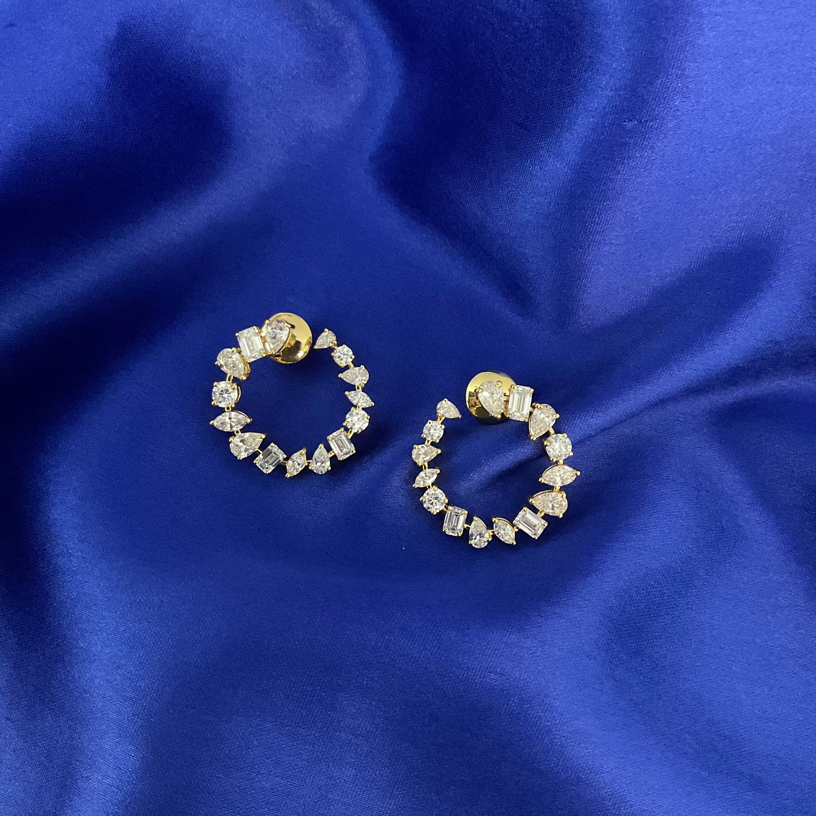 Graceful Gleam Solitaire Earrings