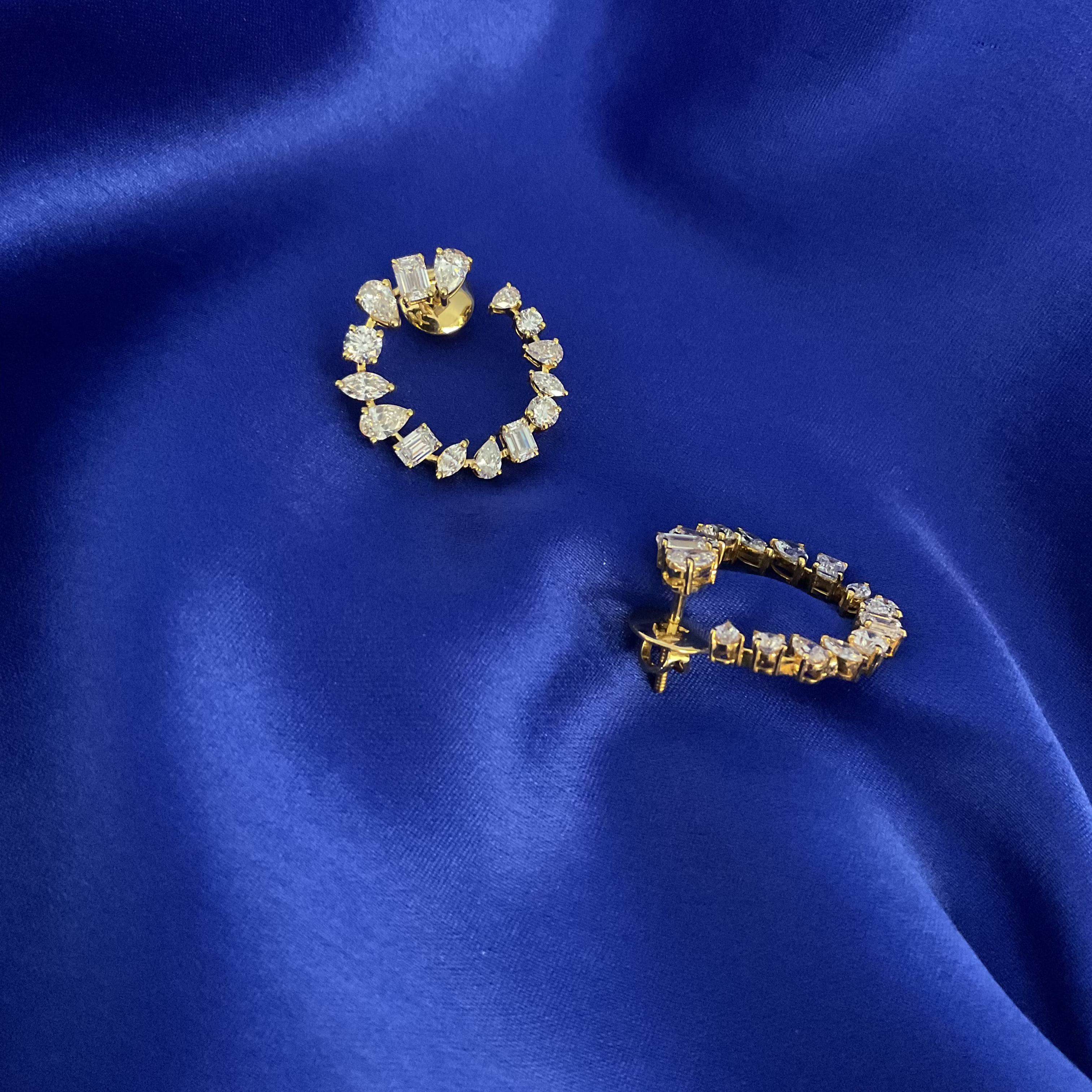 Graceful Gleam Solitaire Earrings