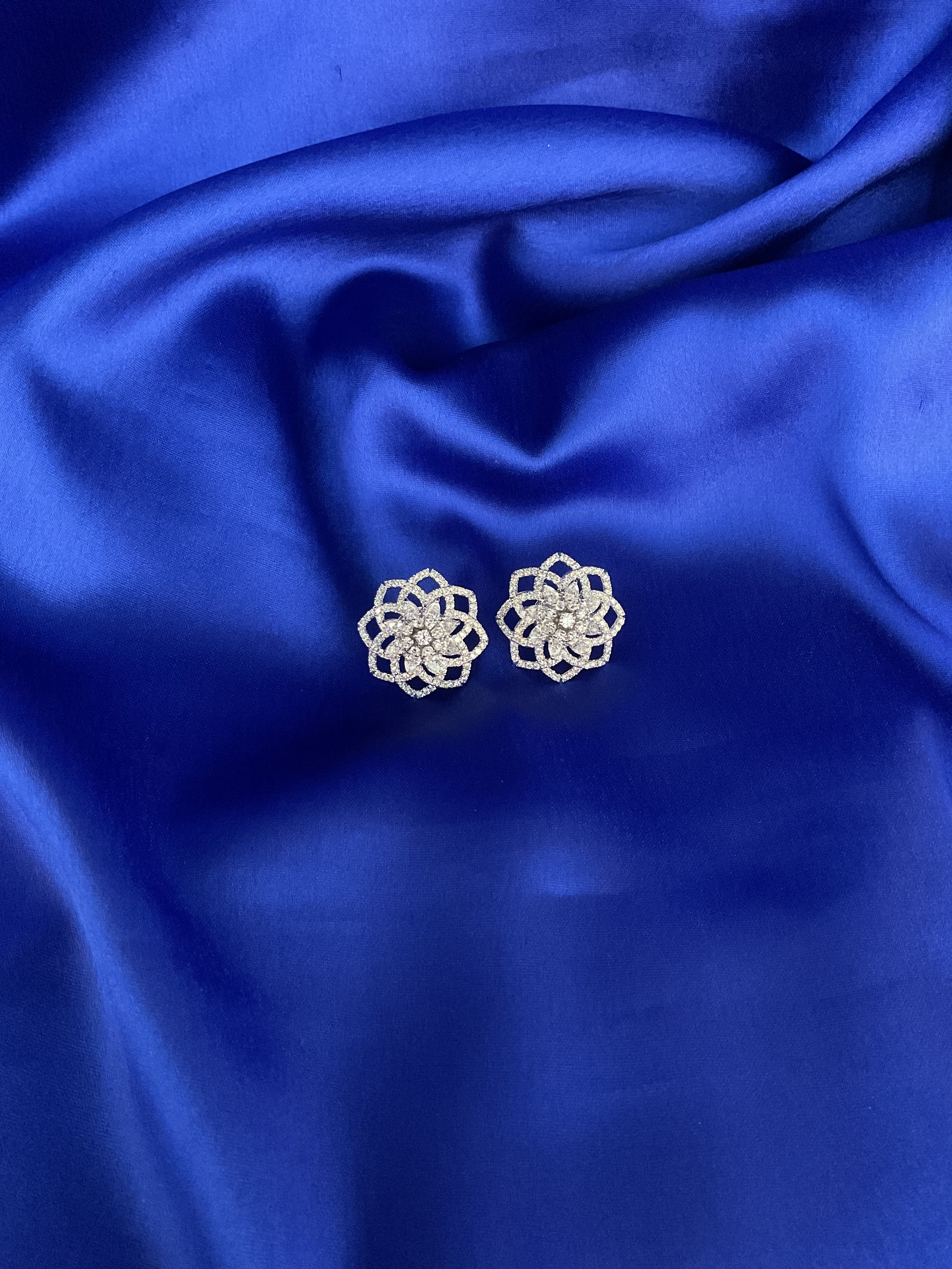 Snow White Bloom Studs