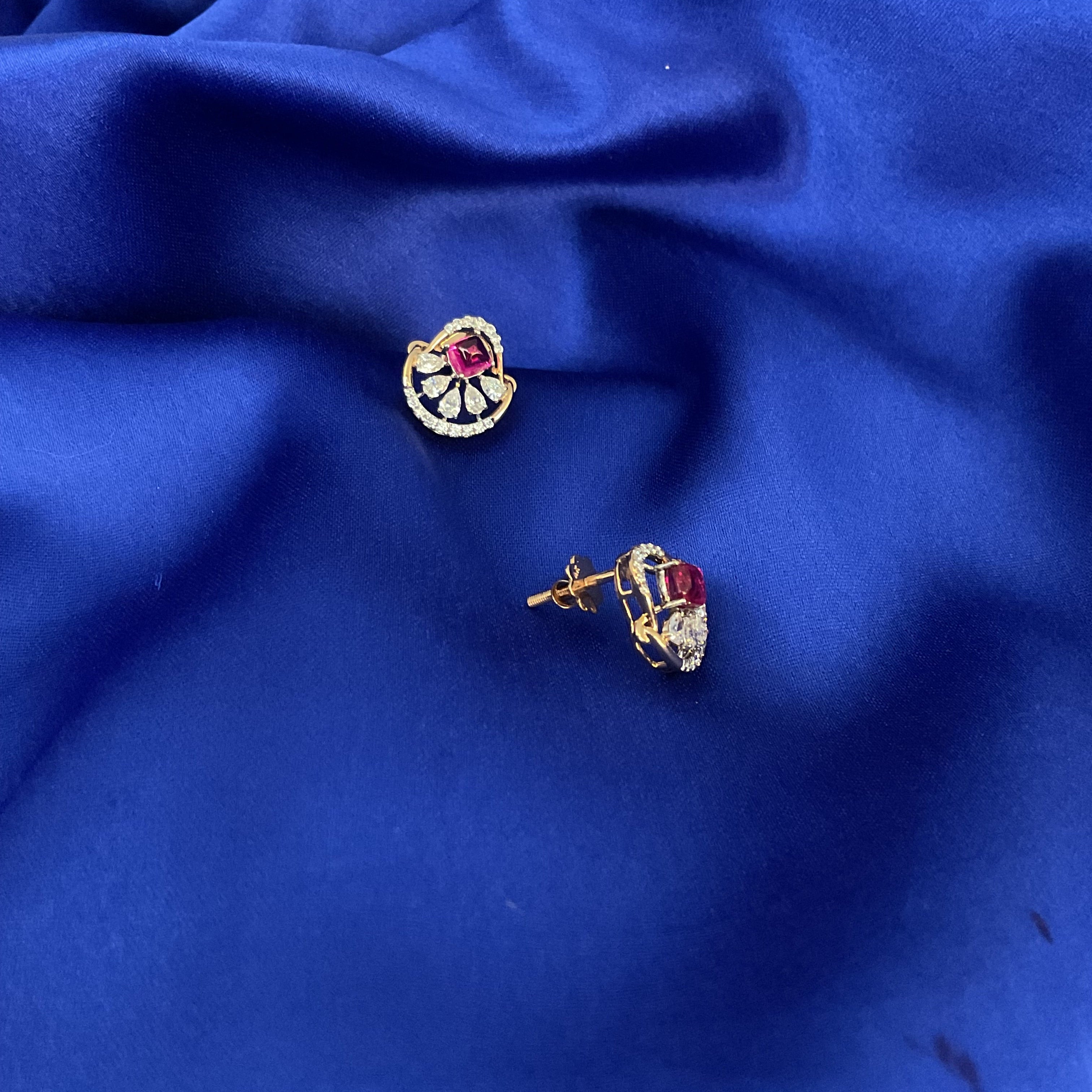 Rose Fire Studs