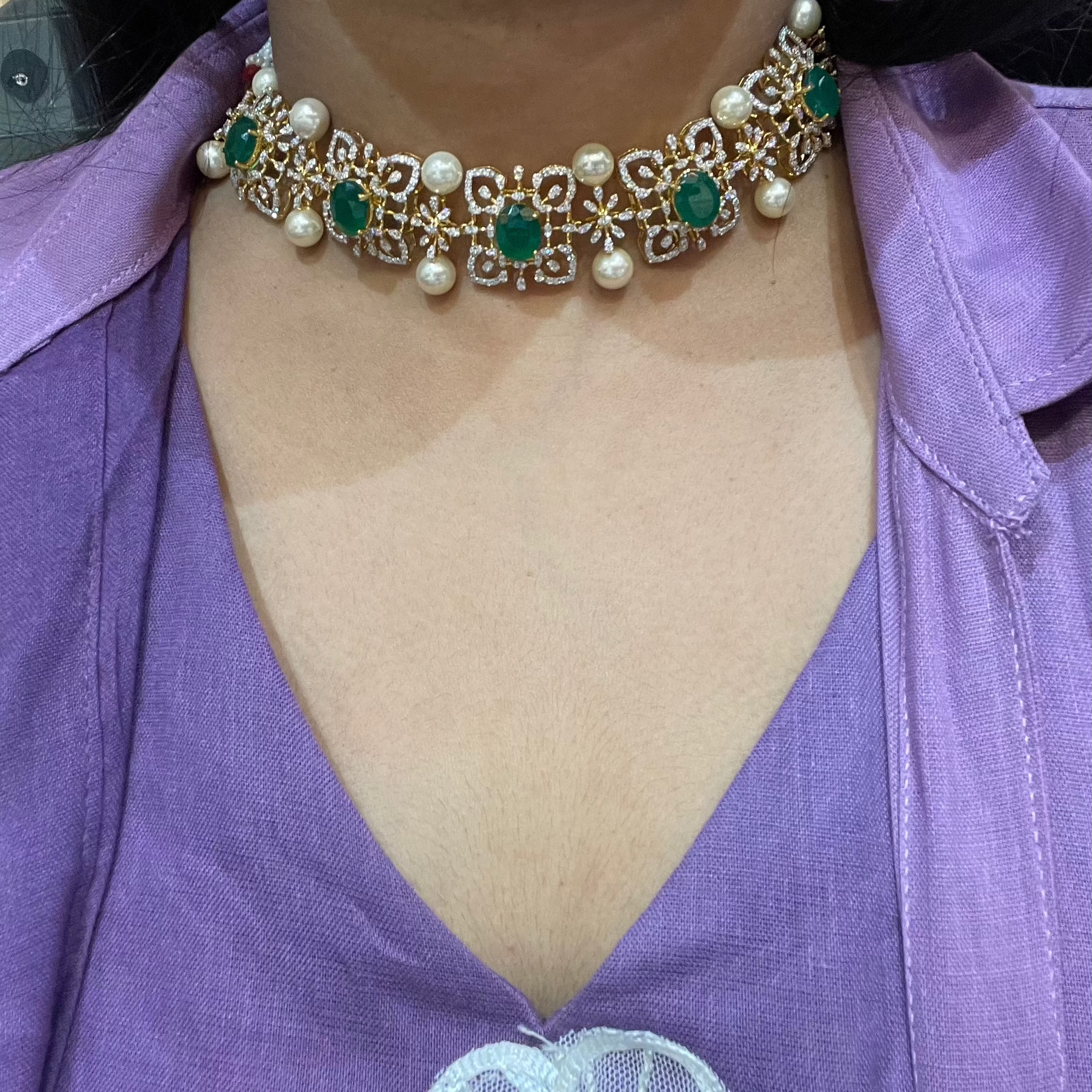 Ruby Emerald Grace Choker
