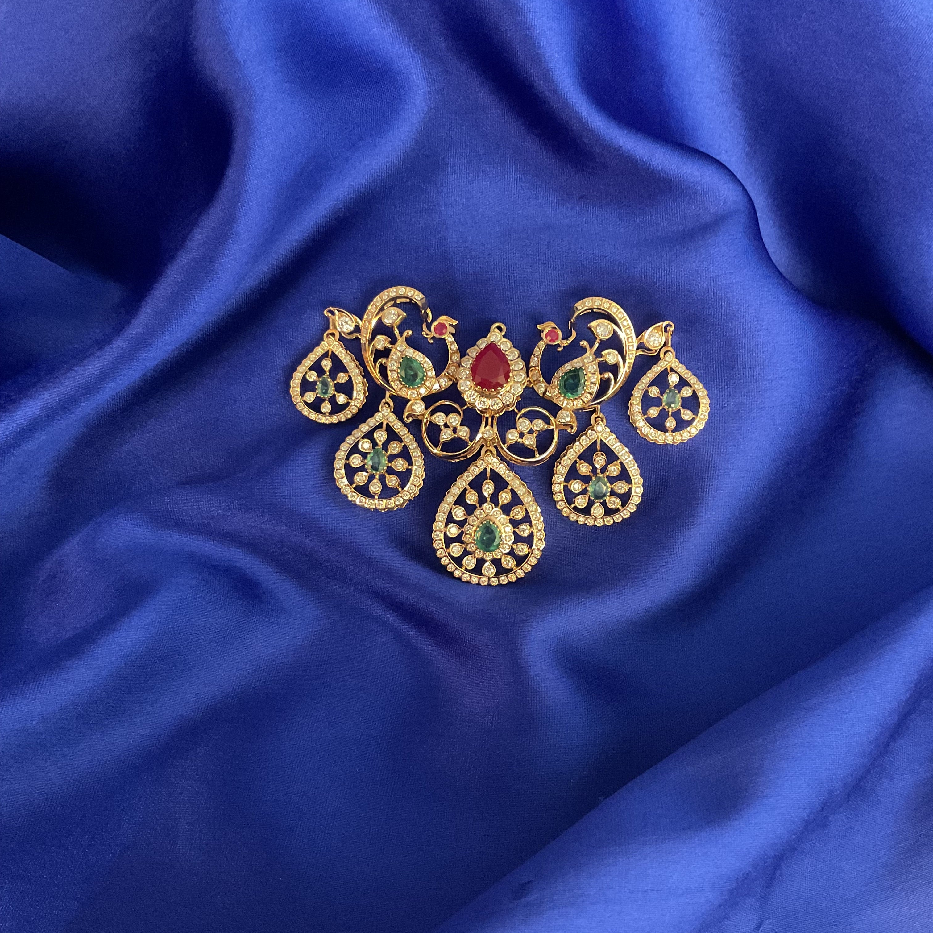 Royal Peacock 2 N 1 Necklace