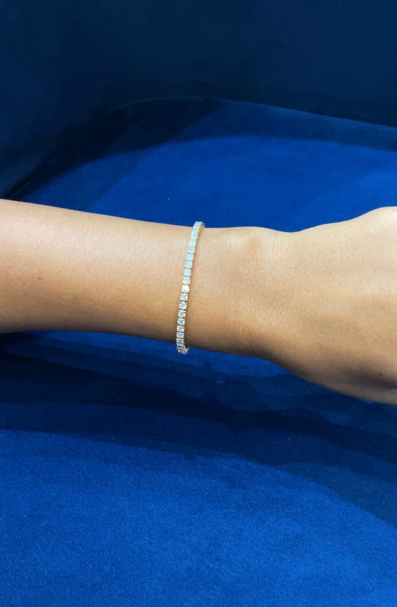 10 Cents Tennis Bracelet Size-6.5