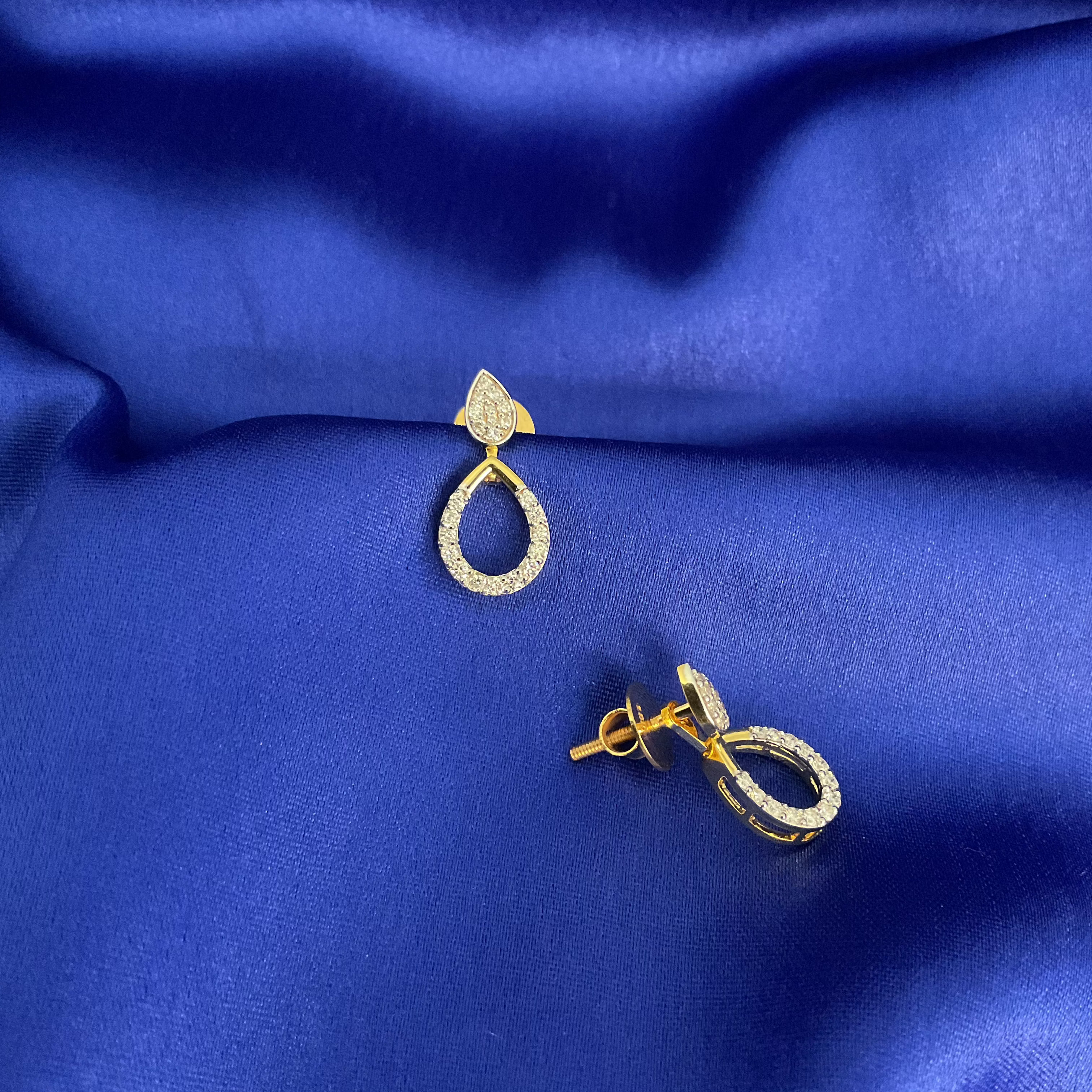 2 in 1 Pear-Earrings
