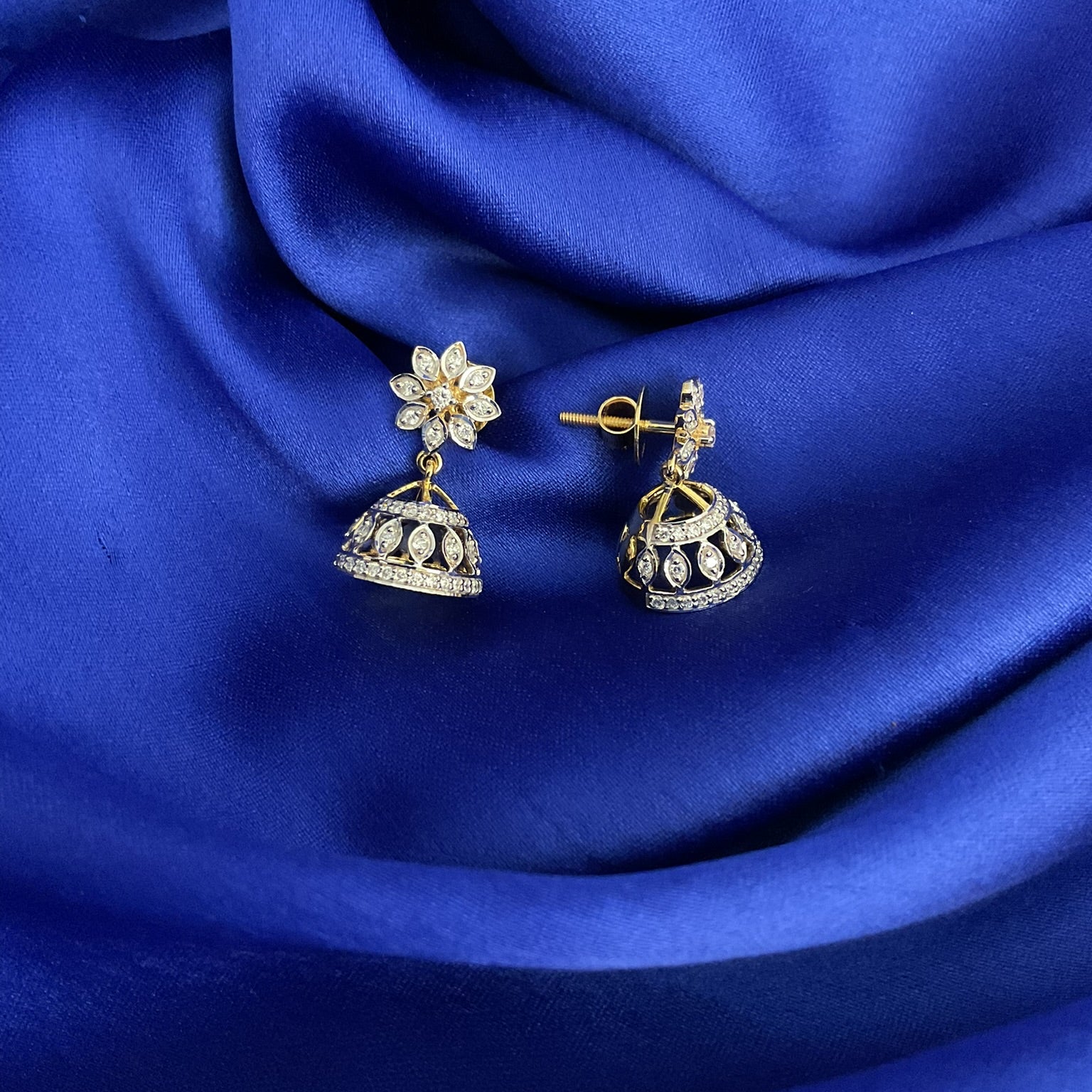 Floral Jhumkas