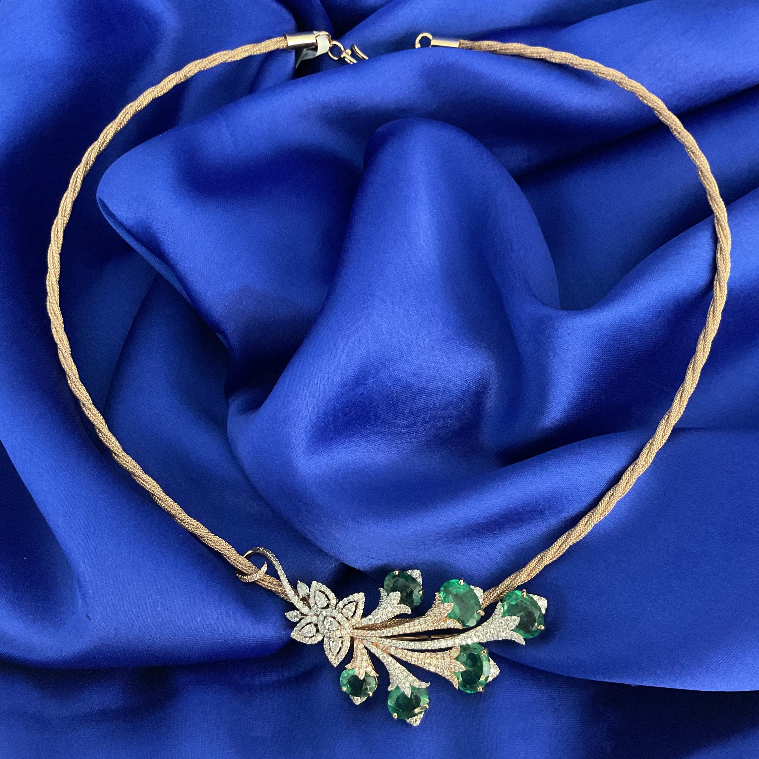 Green Floravine Necklace