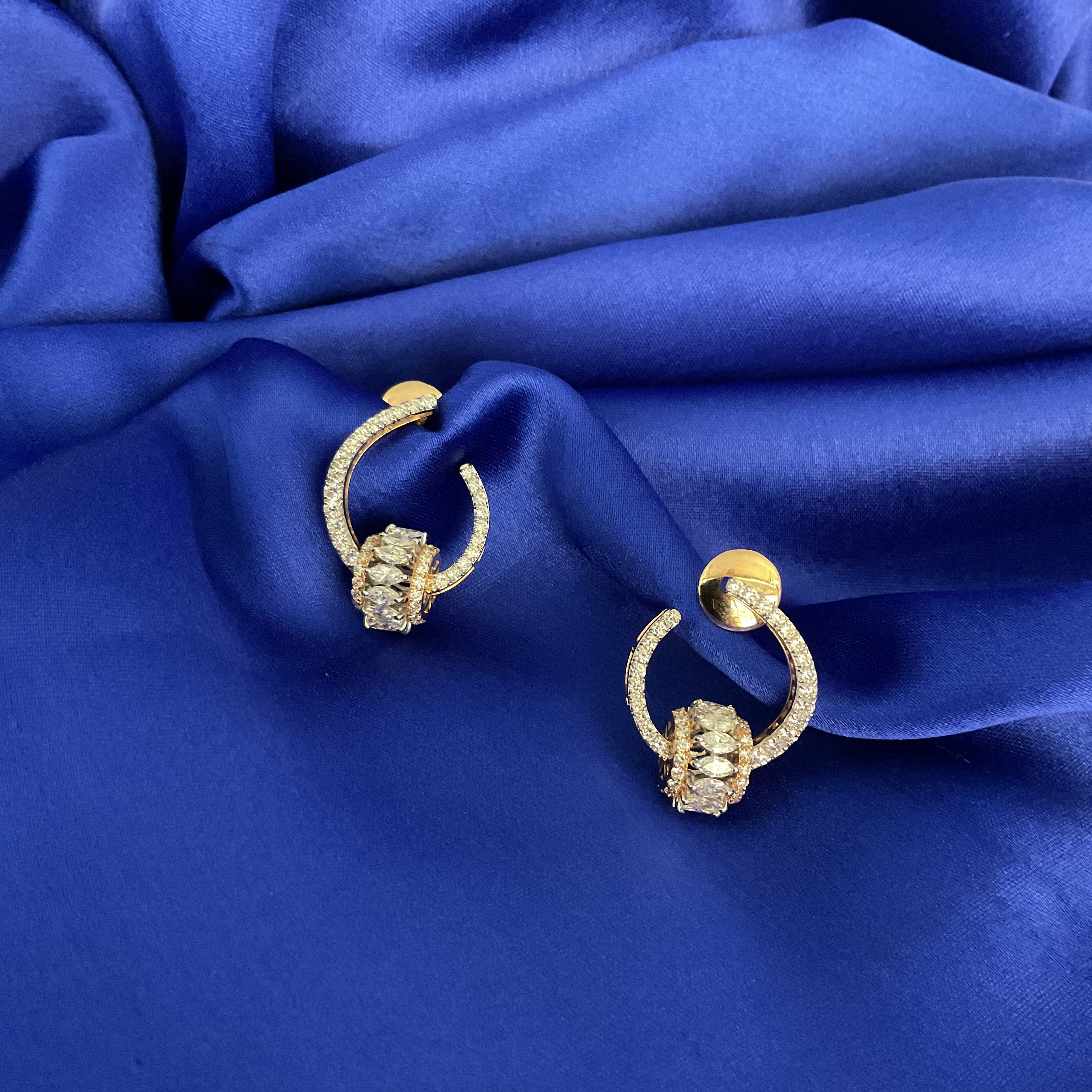 Golden Whirl Earrings