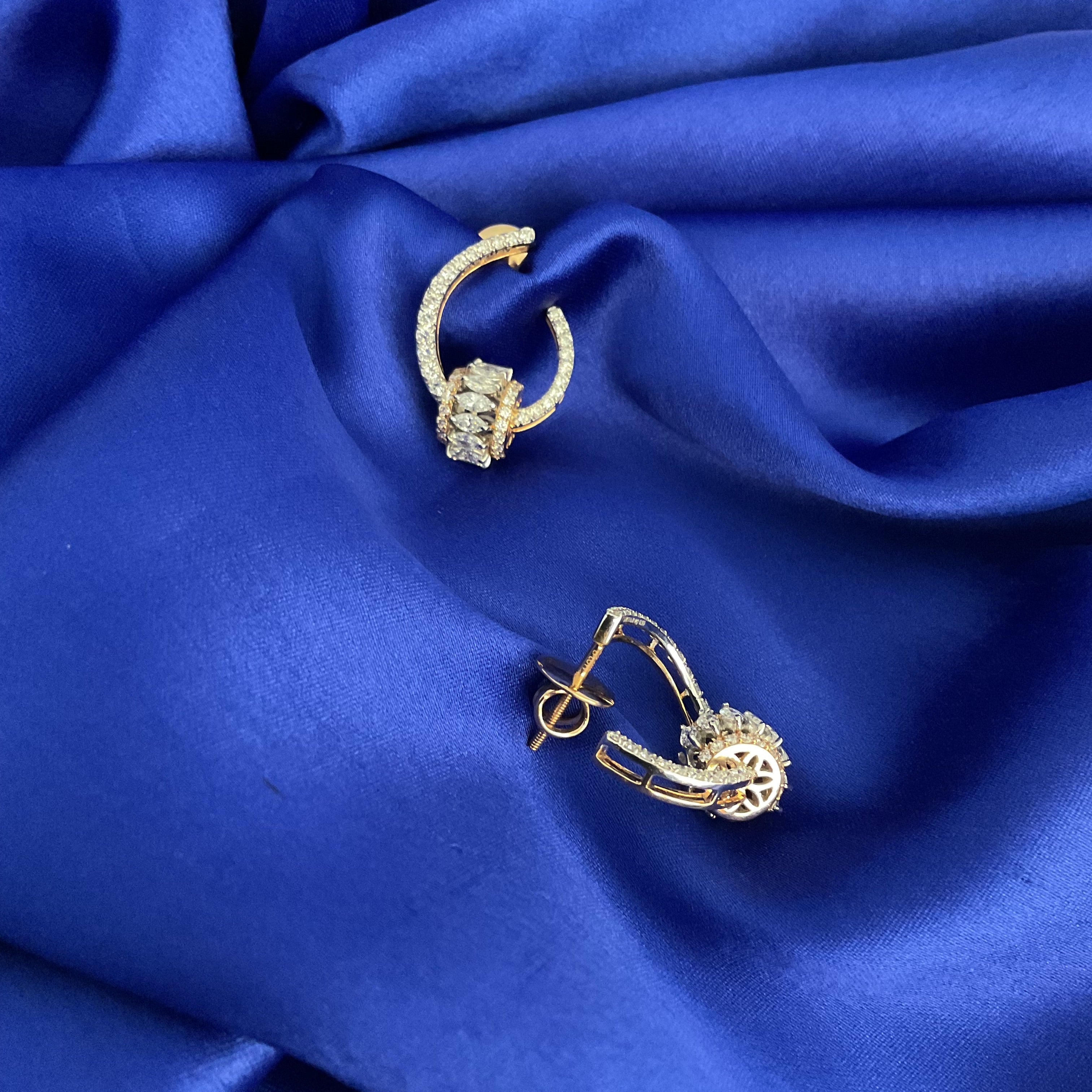 Golden Whirl Earrings