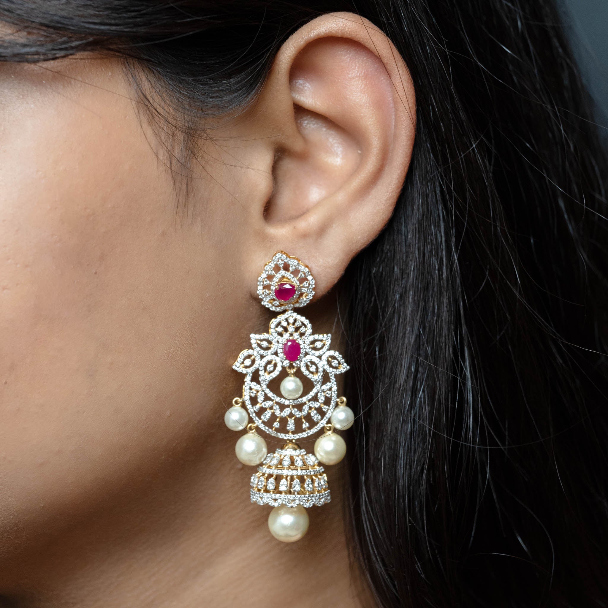 Kalpana Ruby Earrings