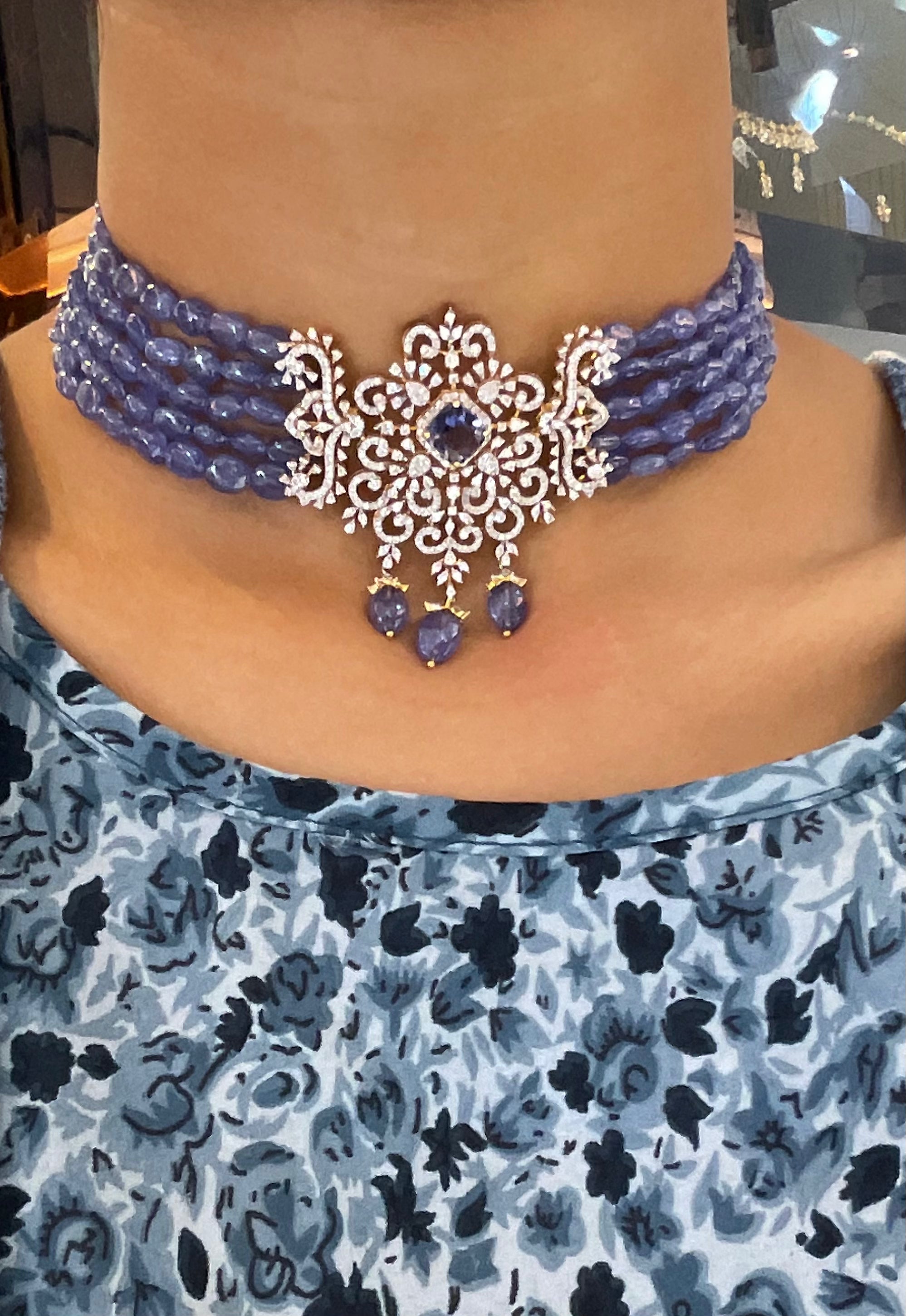 Lavender Blossom Choker