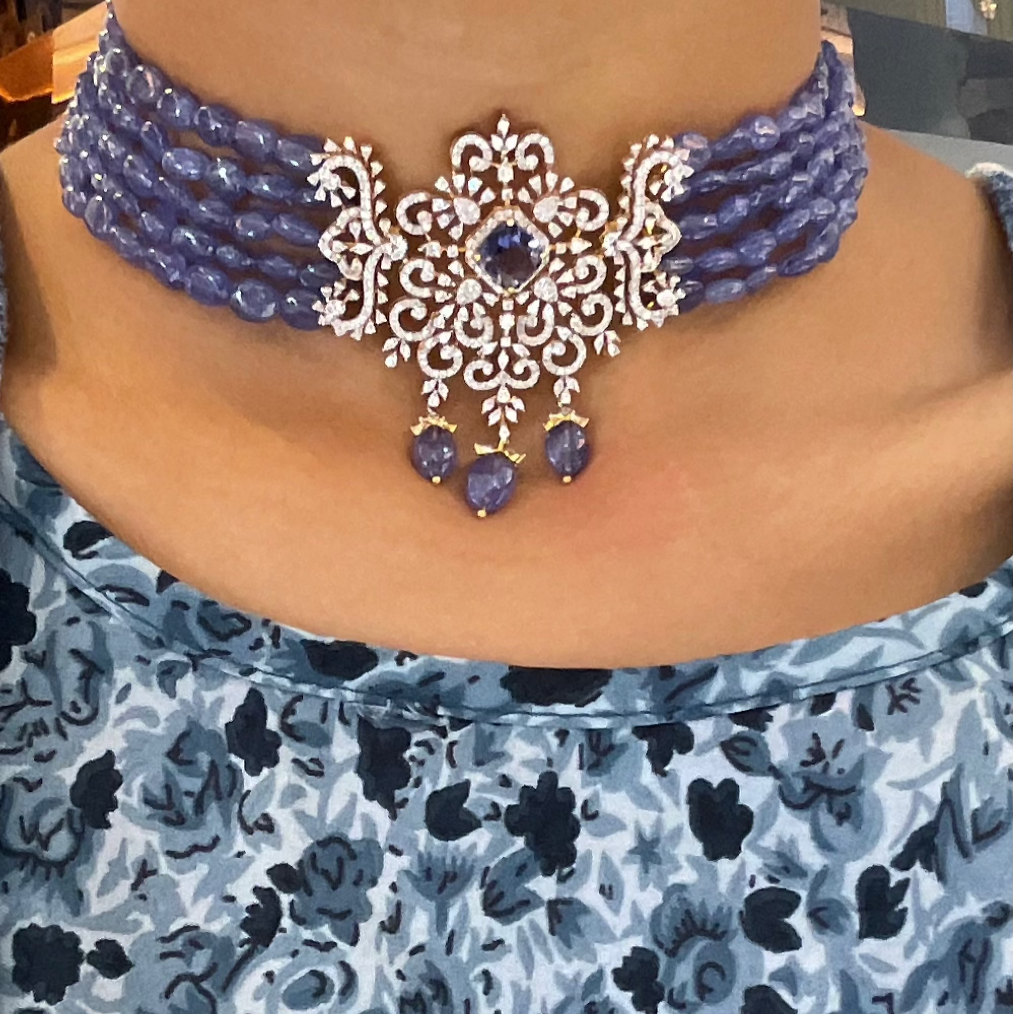 Lavender Blossom Choker