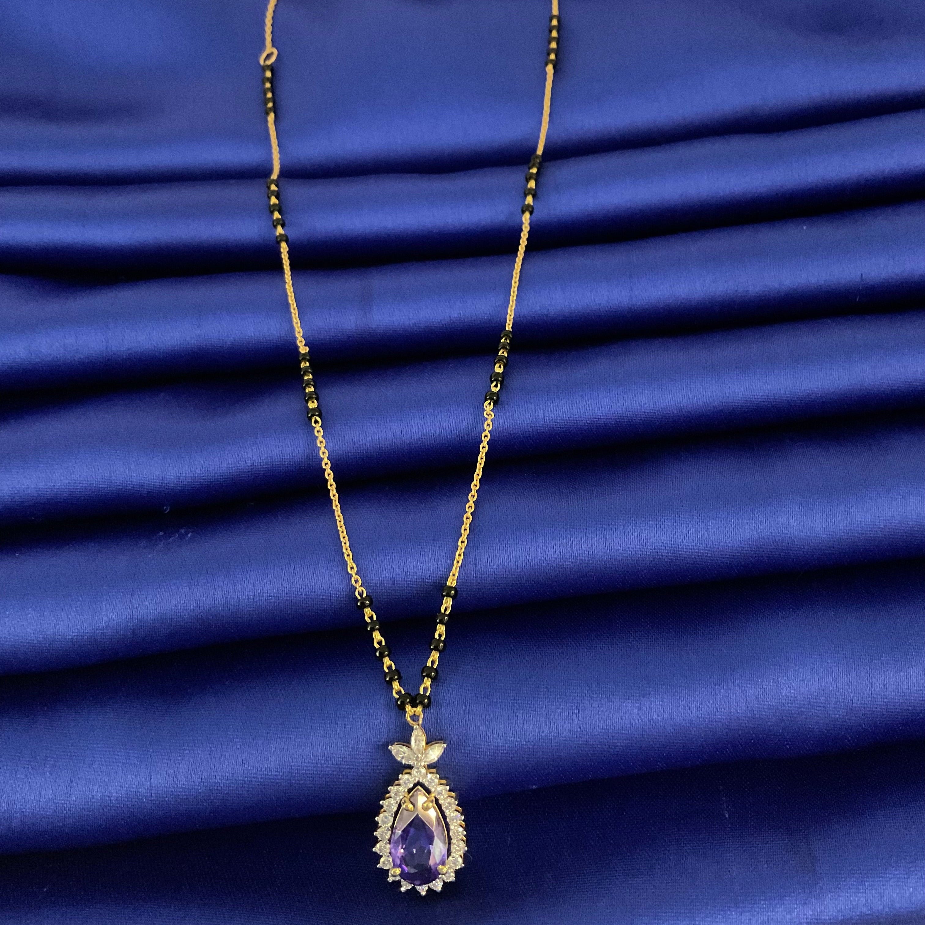 Lavender Drop Mangalsutra