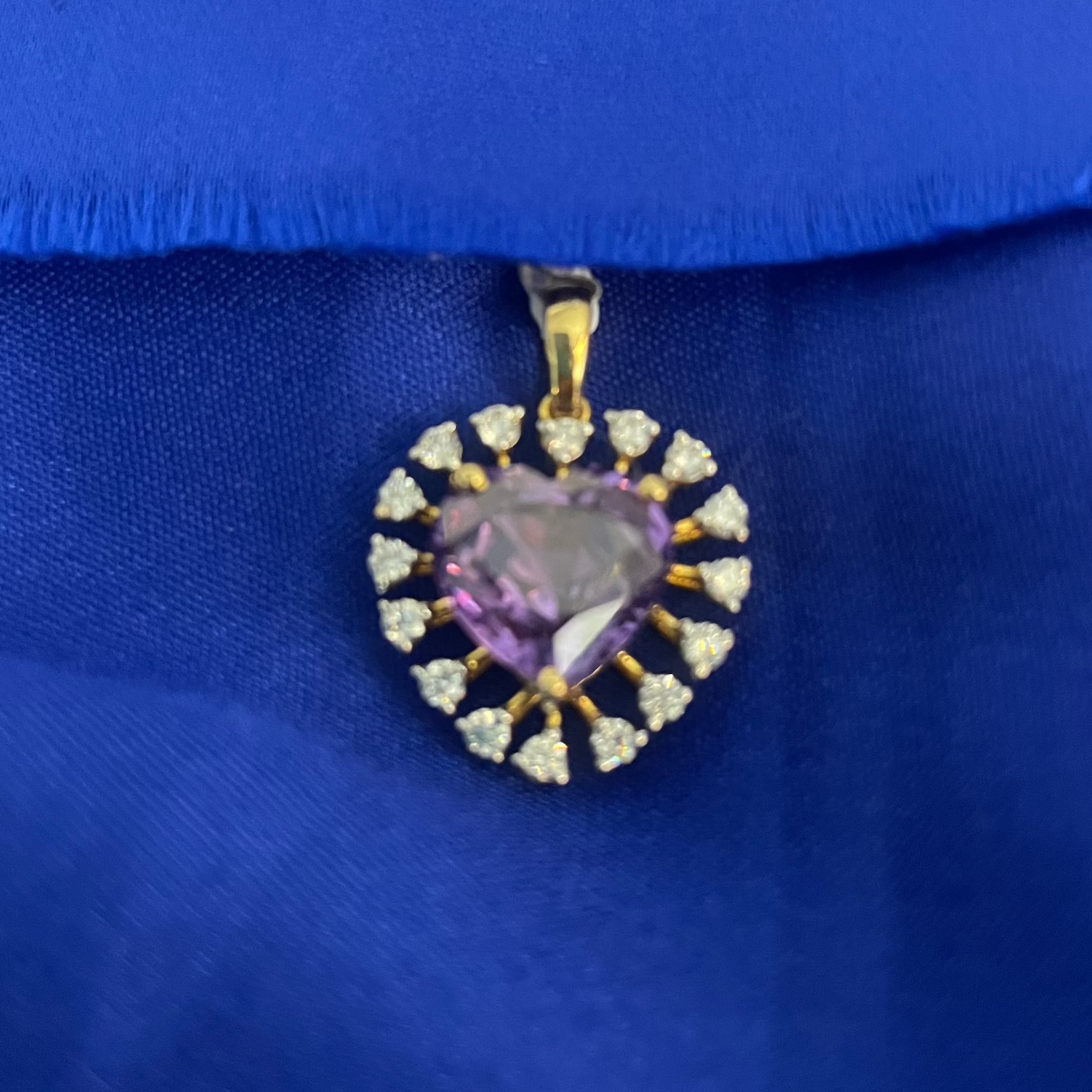 Lavender Heart Pendant