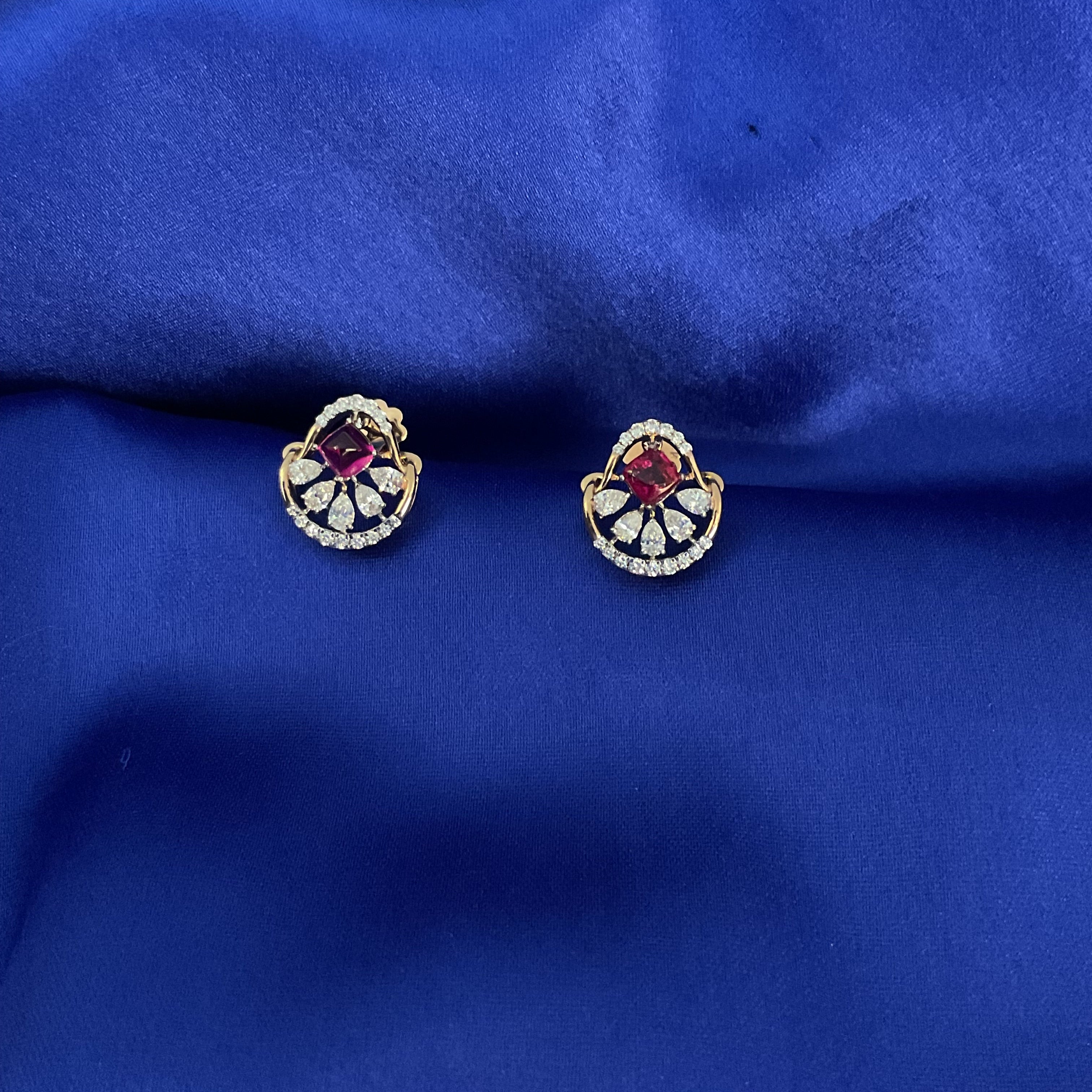 Rose Fire Studs