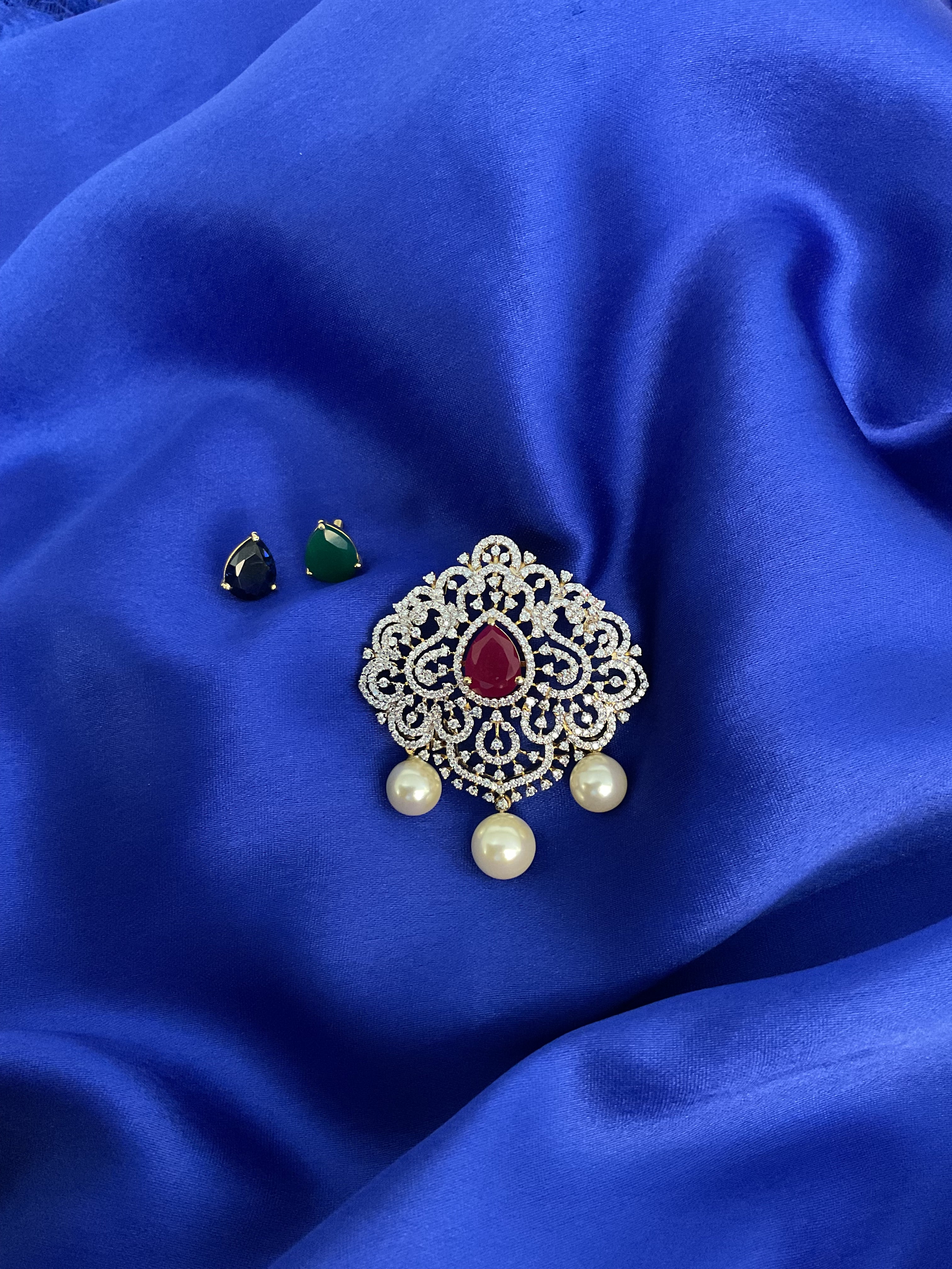 Ruby Elegance Changeable Pendant