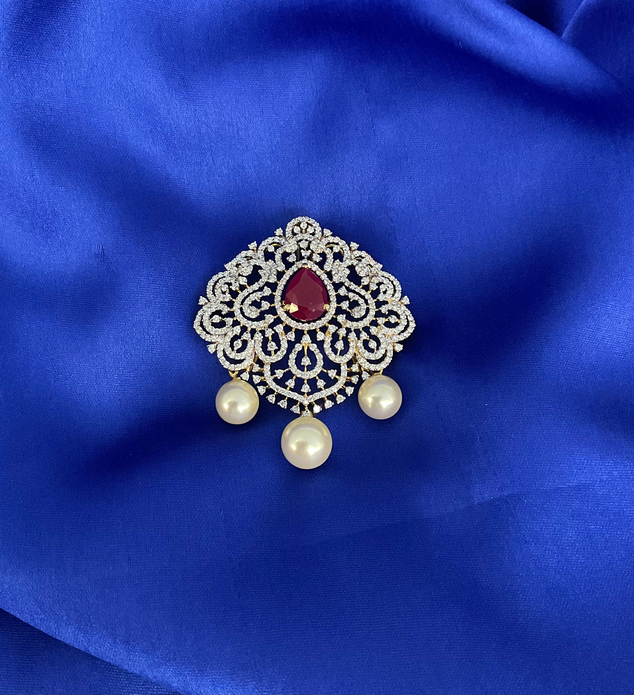 Ruby Elegance Changeable Pendant